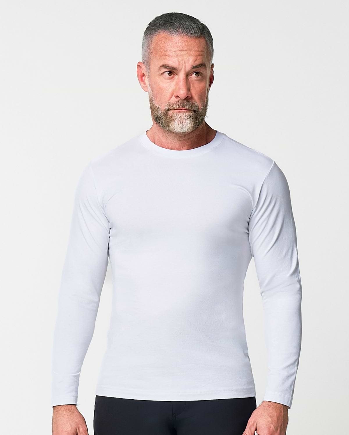 "The Middletown" White Long Sleeve Crewneck