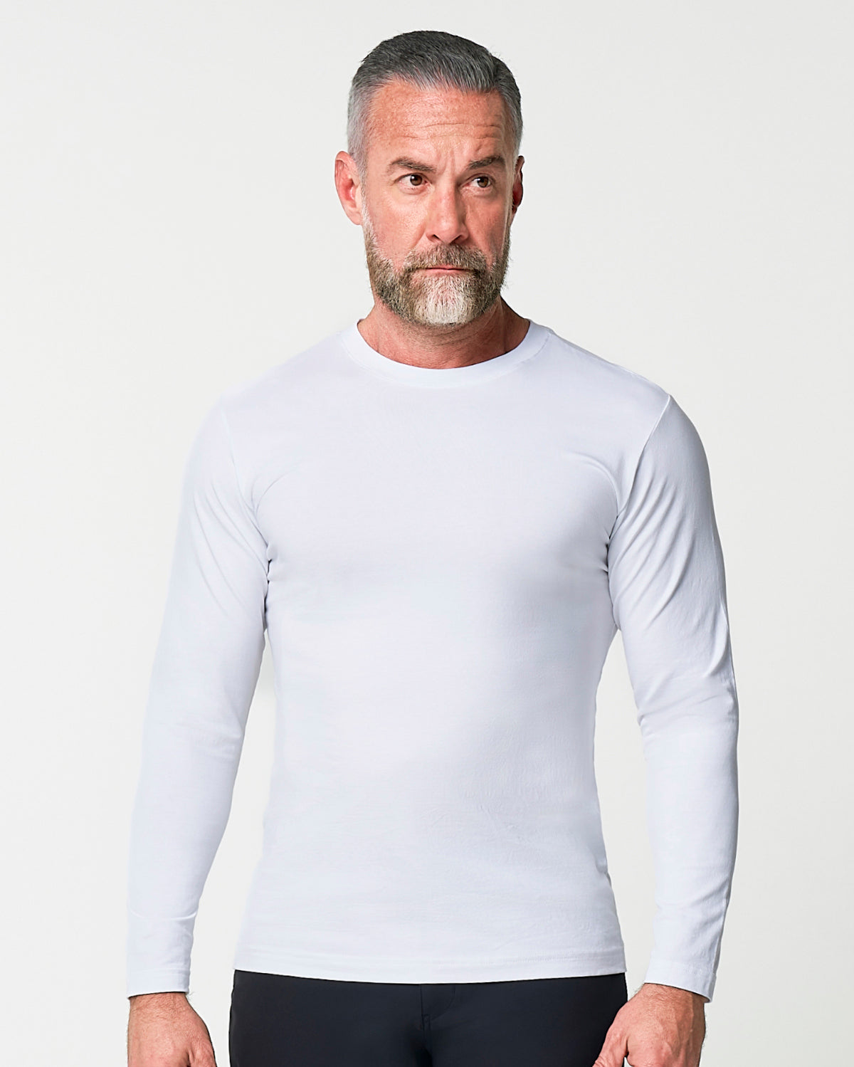 "The Middletown" White Long Sleeve Crewneck