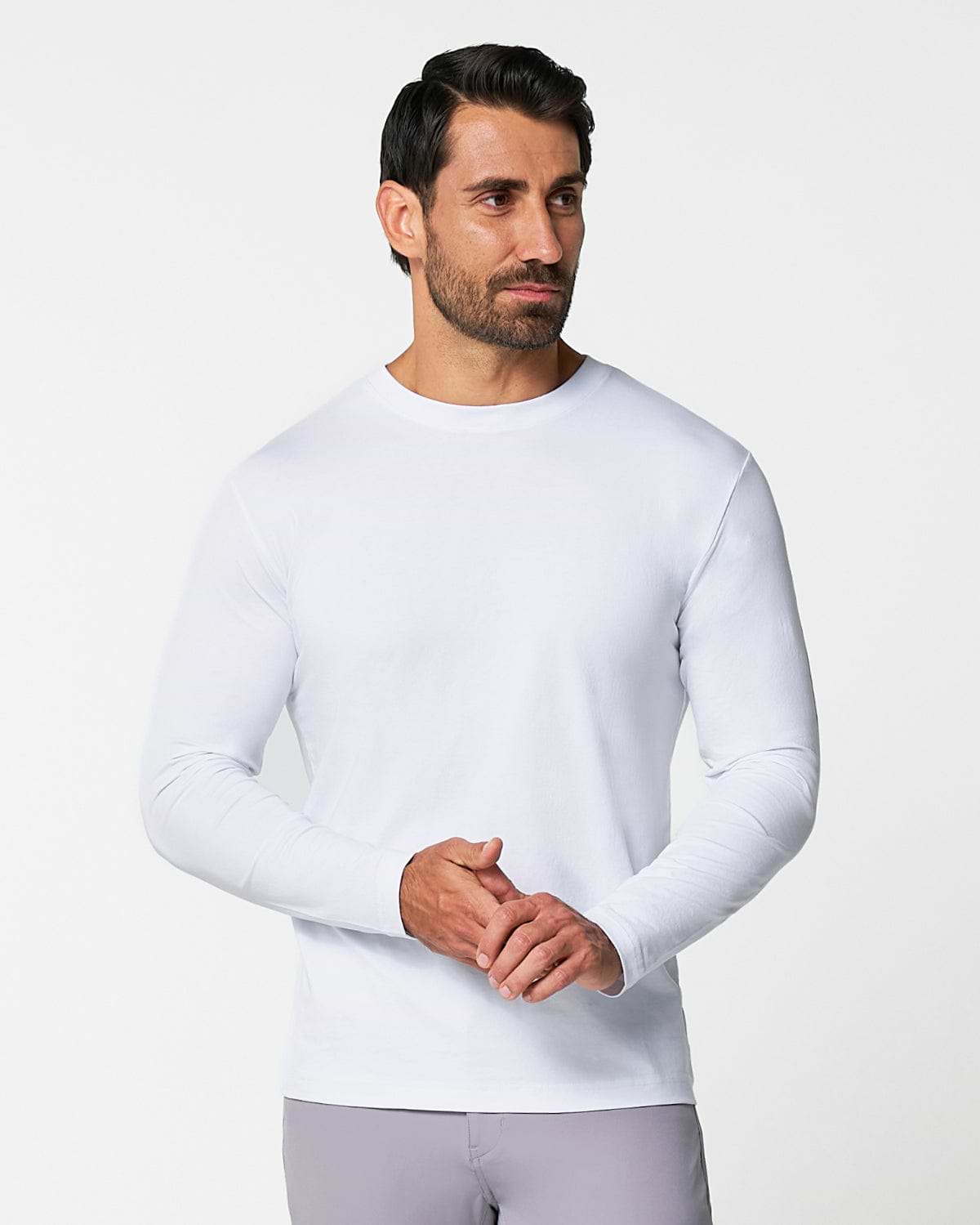 "The Middletown" White Long Sleeve Crewneck