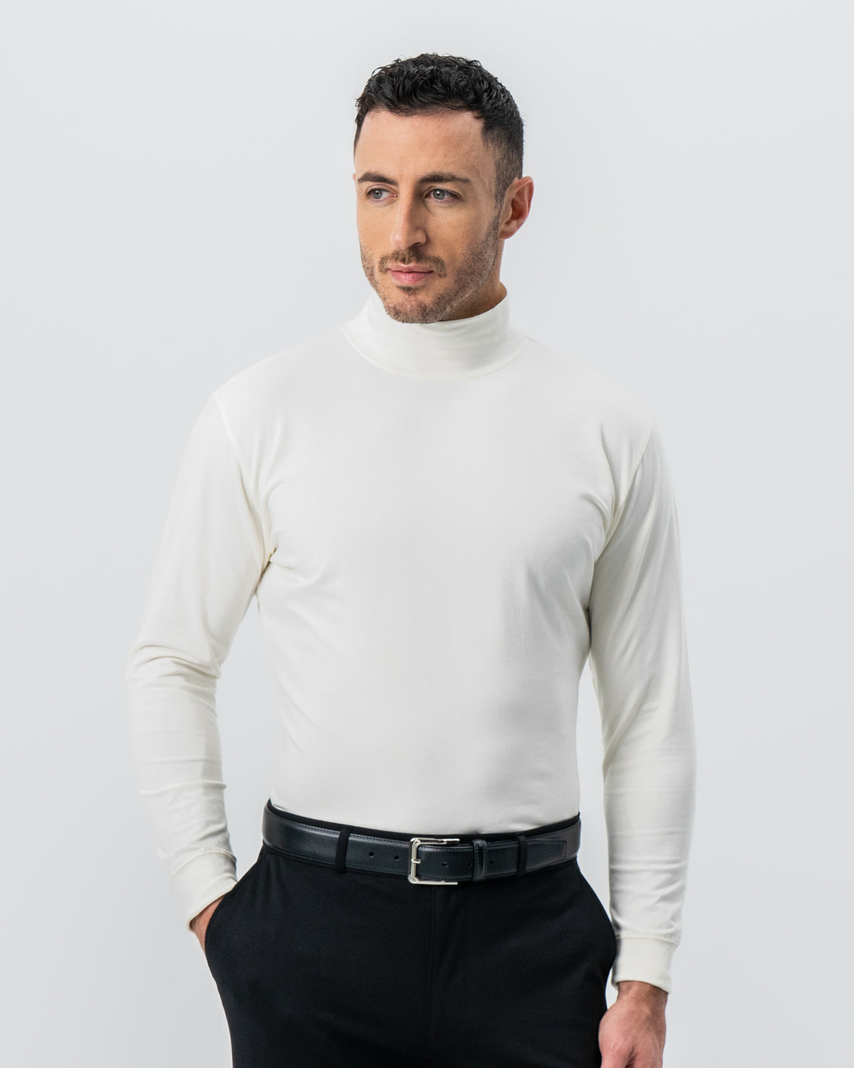 Mock Turtleneck - Cream