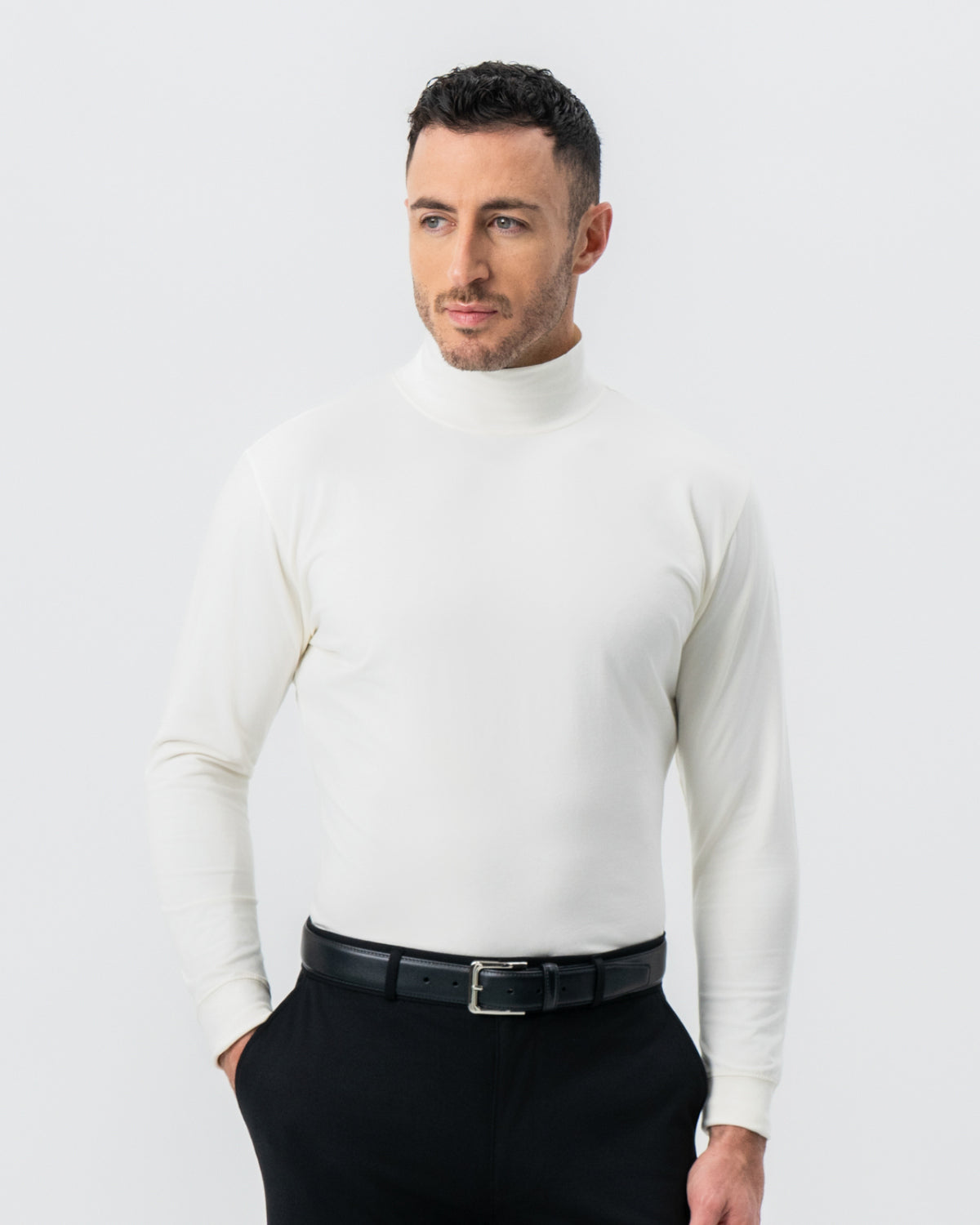 Mock Turtleneck - Cream