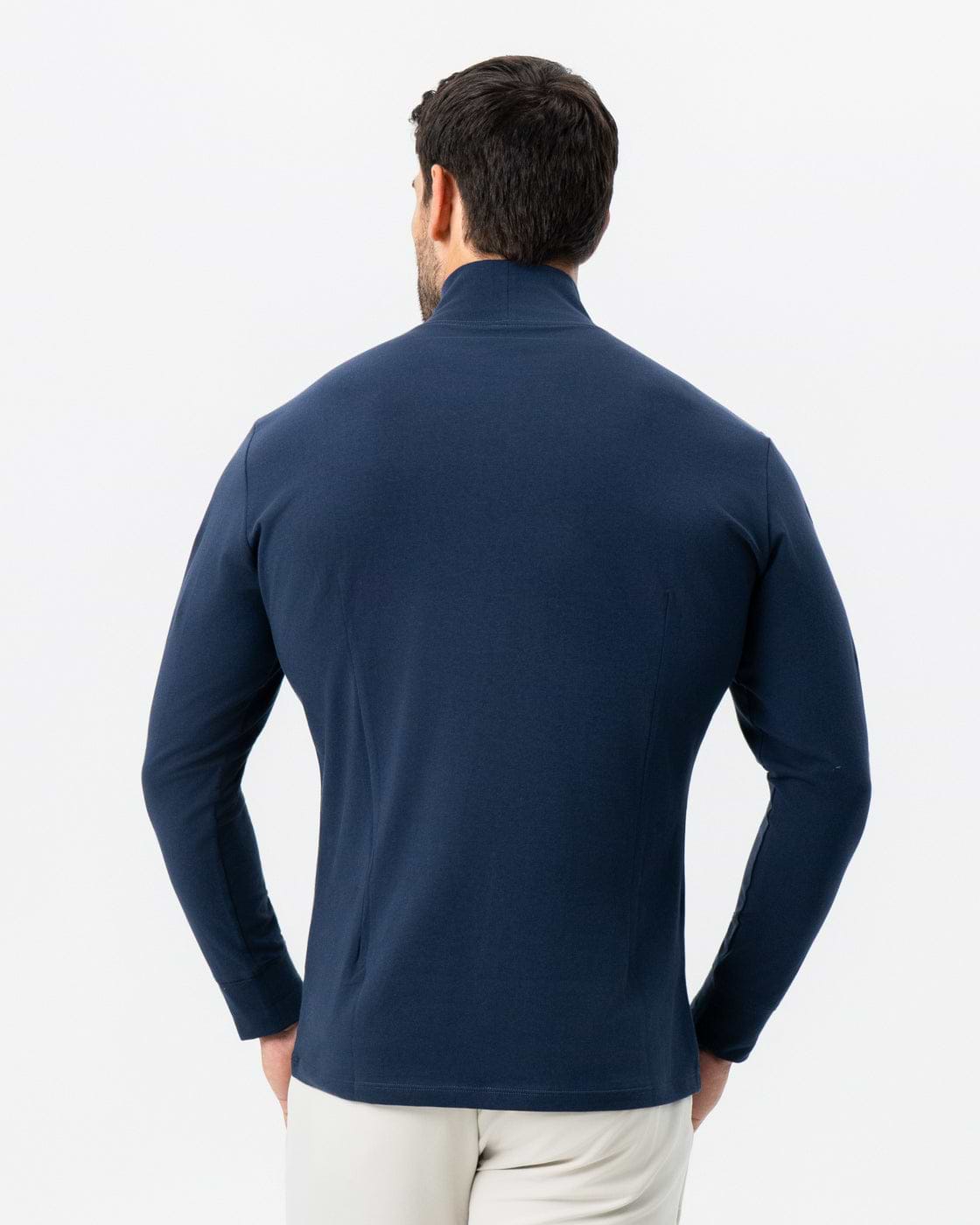 Mock Turtleneck - Navy