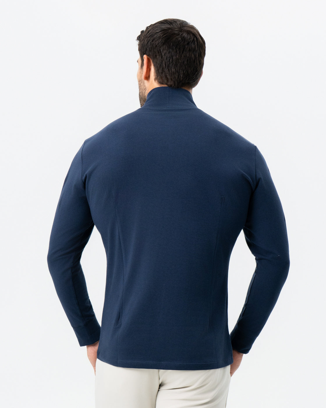 Mock Turtleneck - Navy