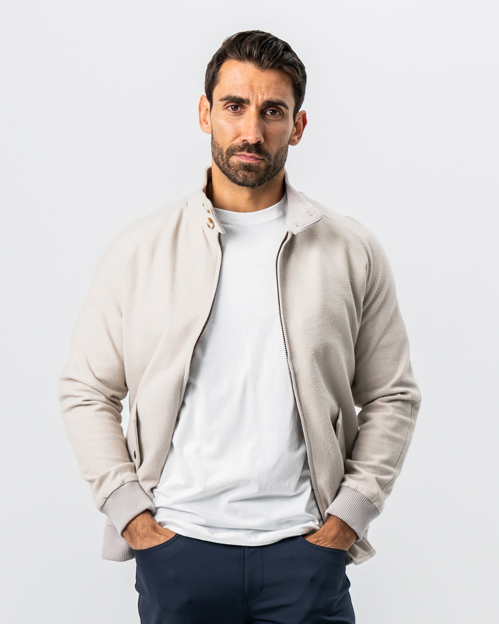 Brushed Bomber - Tan