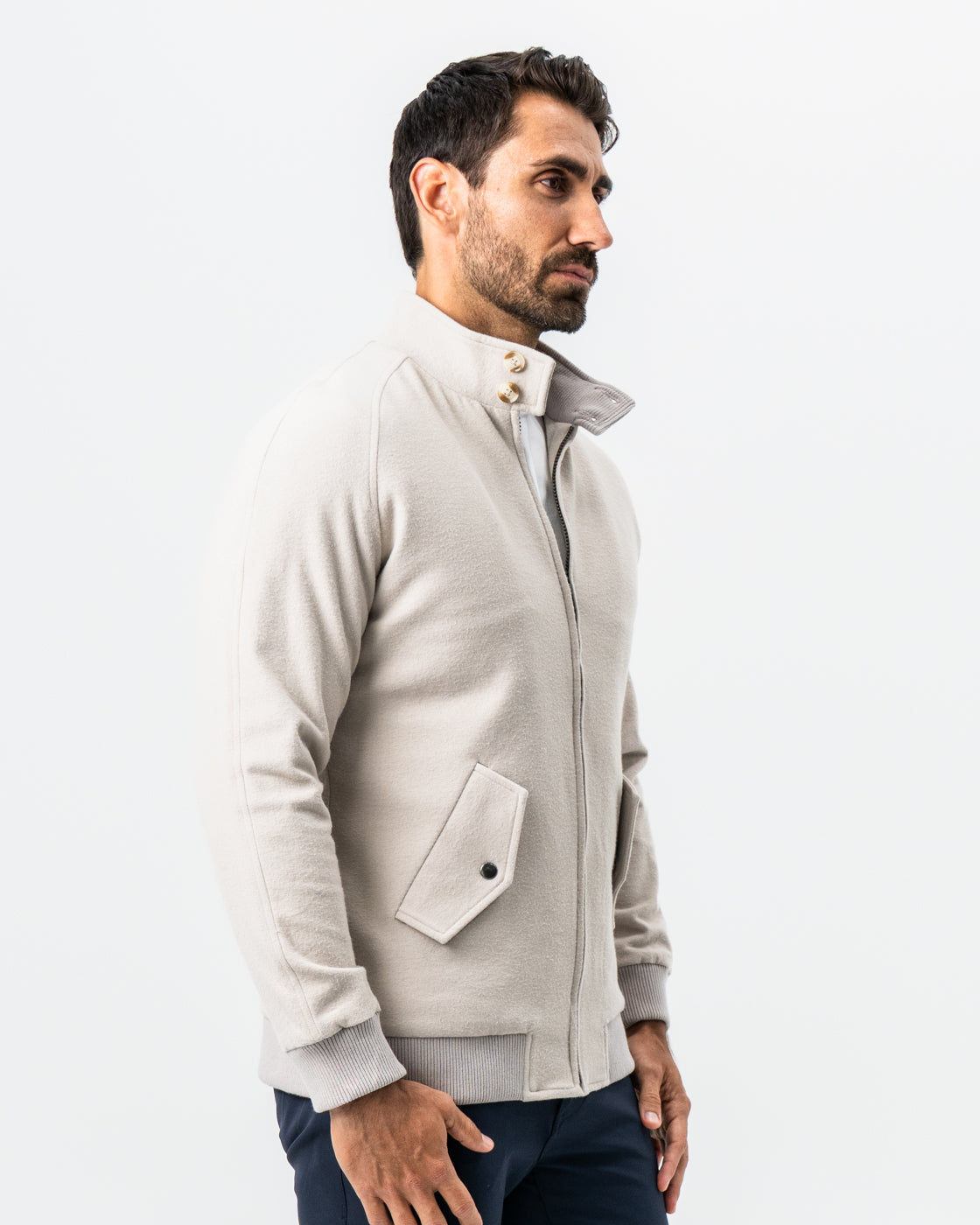 Brushed Bomber - Tan