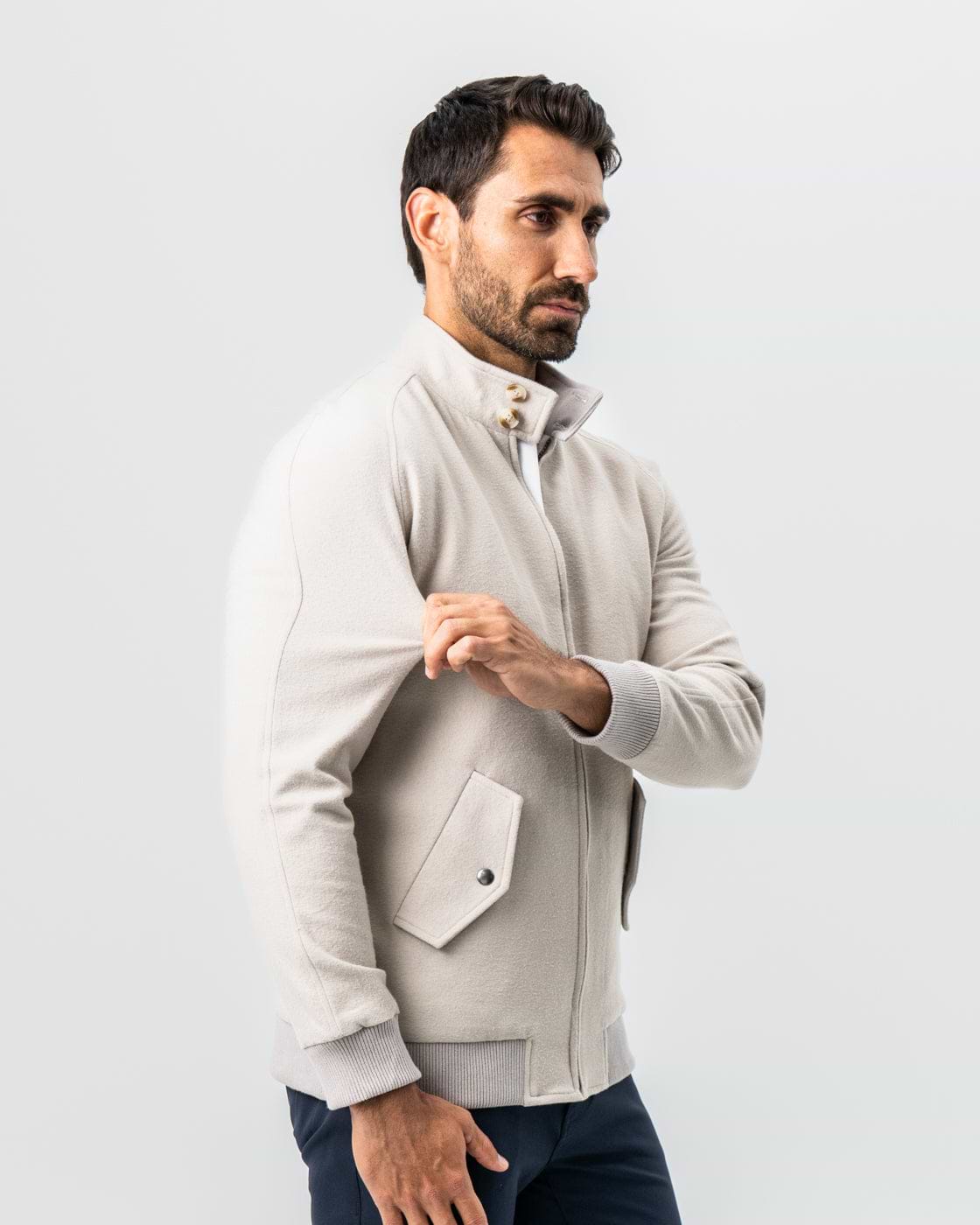 Brushed Bomber - Tan