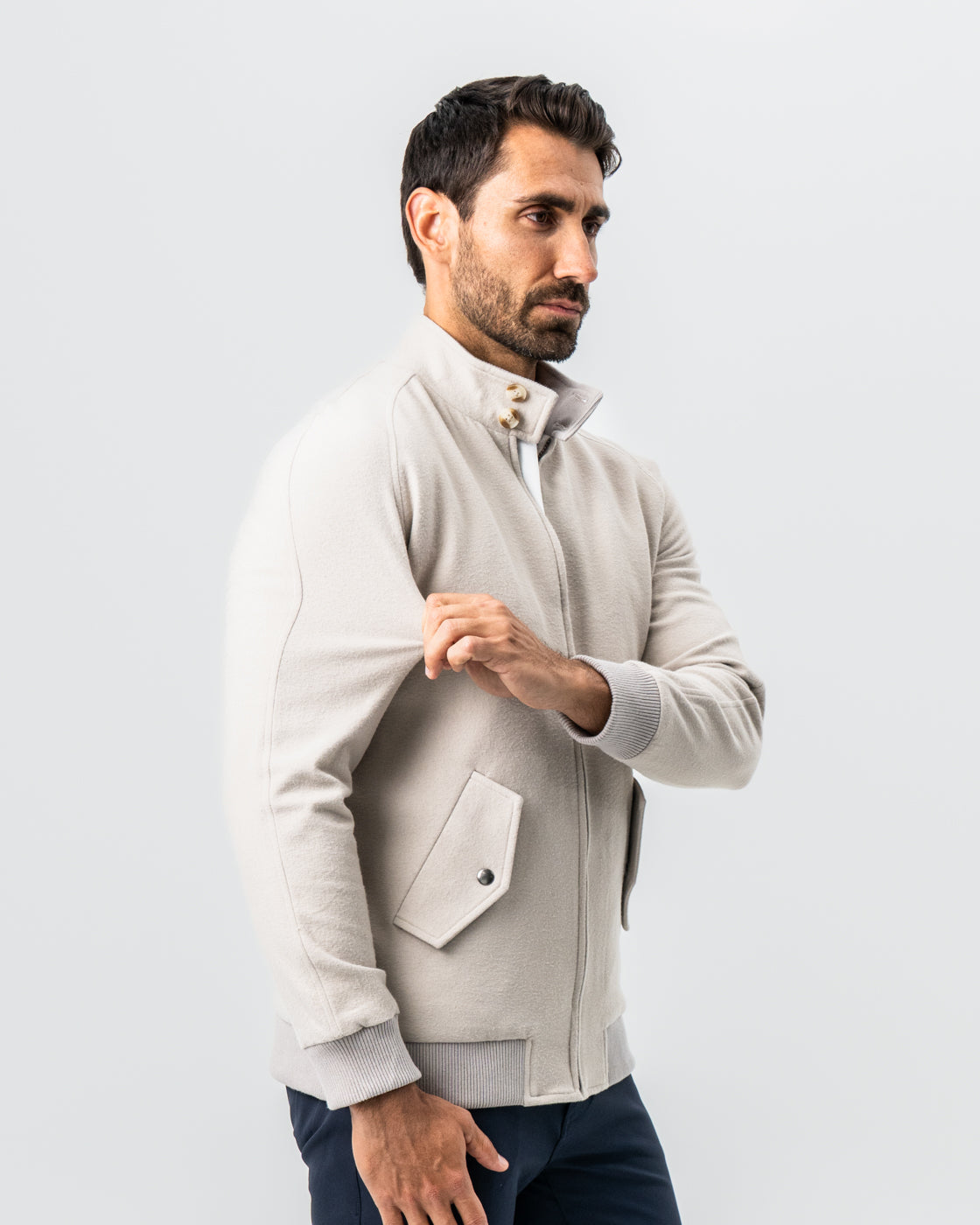 Brushed Bomber - Tan