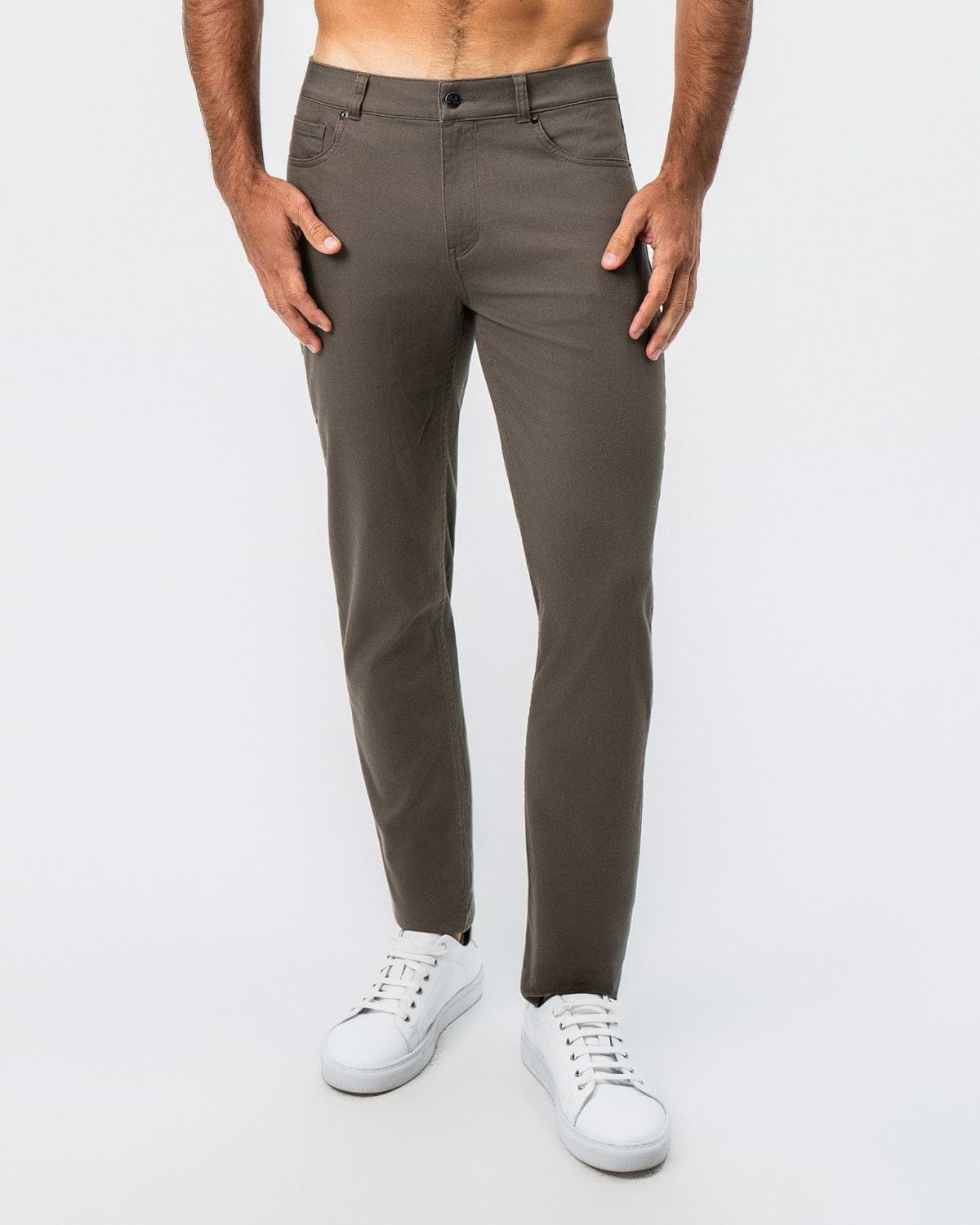 Performance Cotton Twill 5 Pocket Pant - Olive