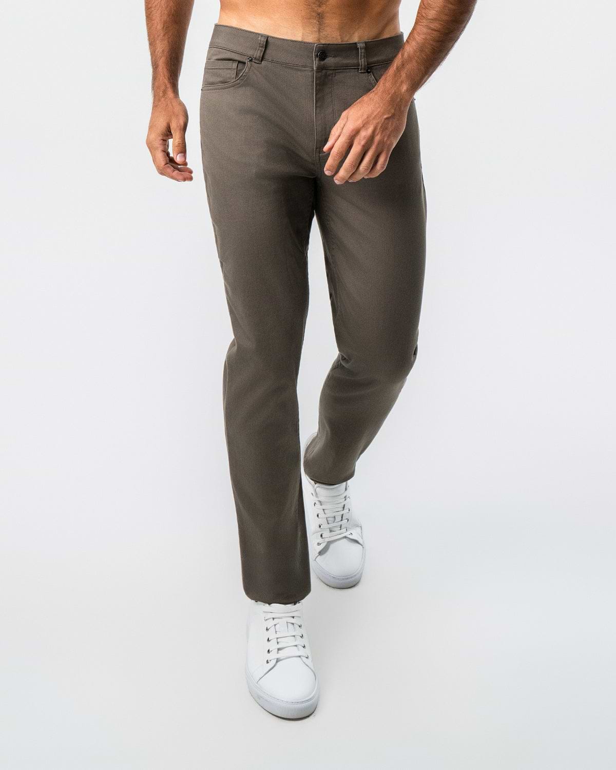 Performance Cotton Twill 5 Pocket Pant - Olive