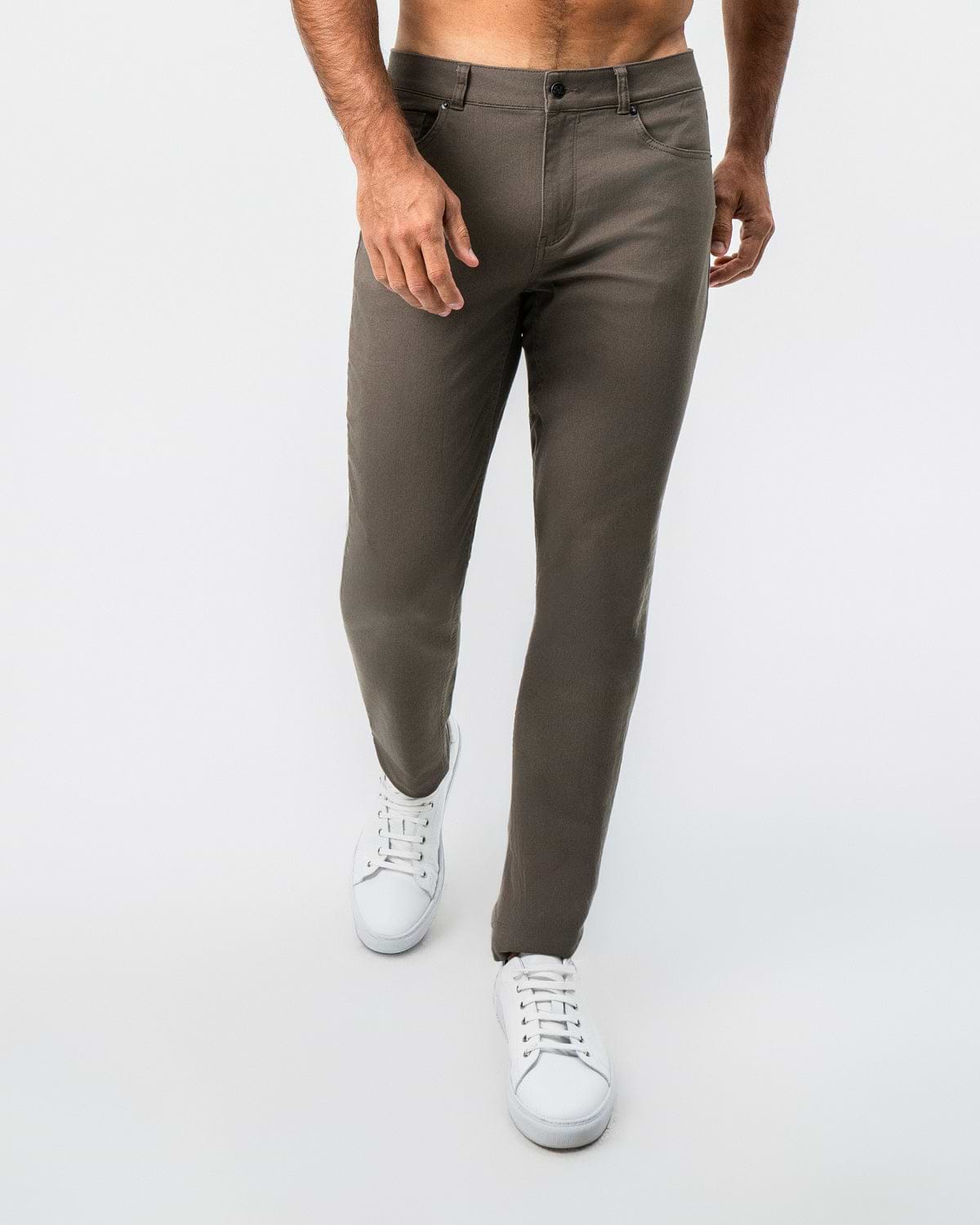 Performance Cotton Twill 5 Pocket Pant - Olive