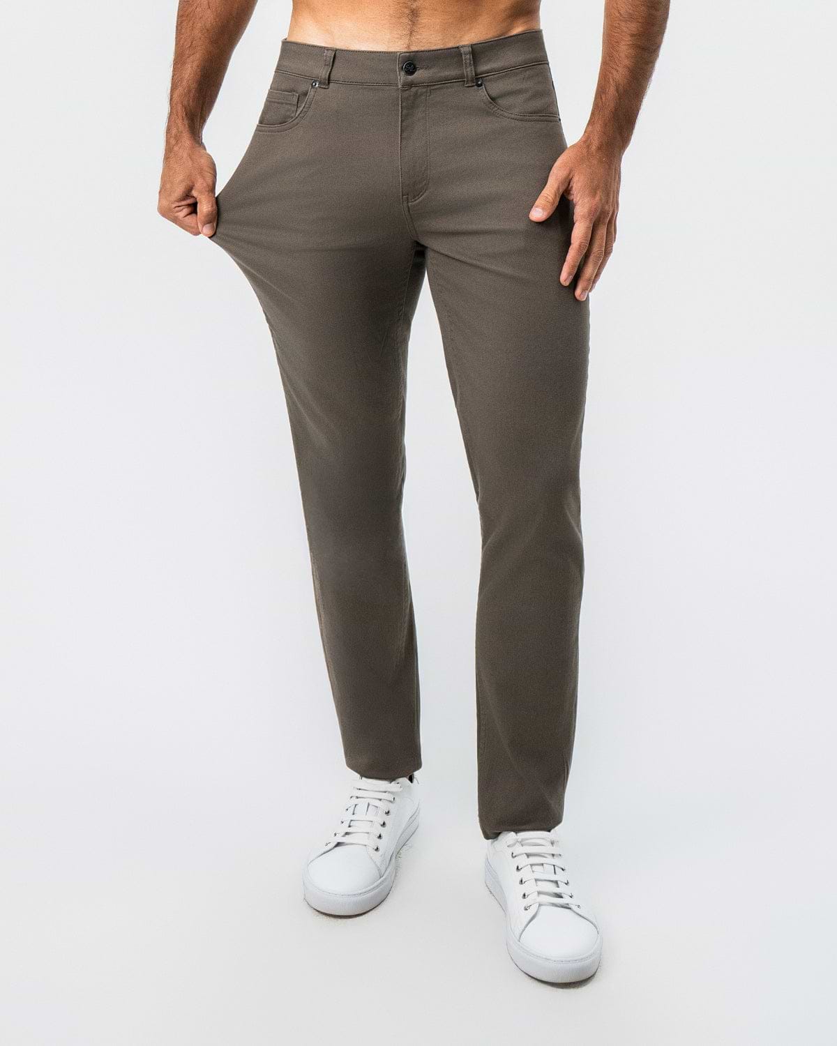Performance Cotton Twill 5 Pocket Pant - Olive