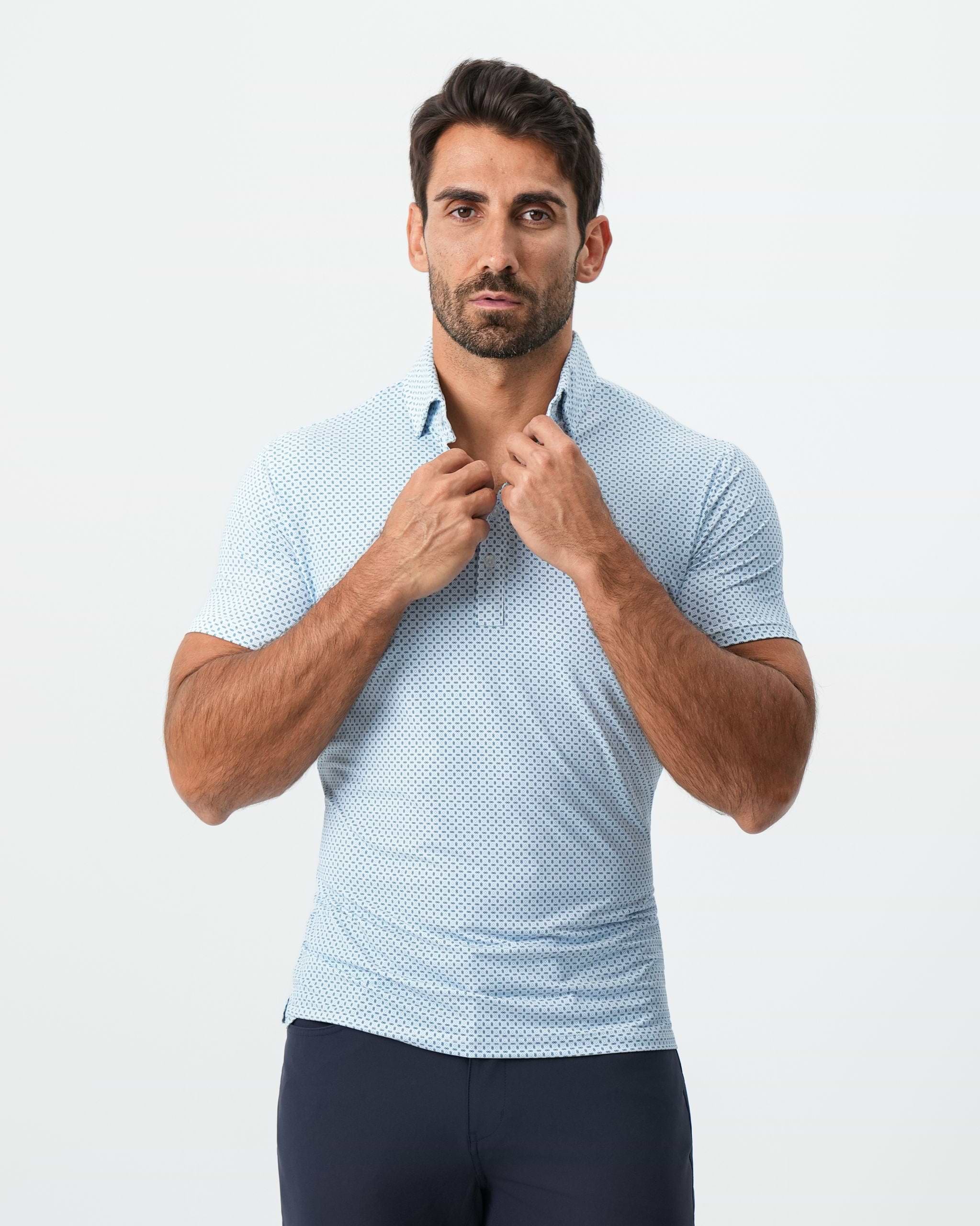 "The Bolt" Light Blue & Navy Cross Diamond