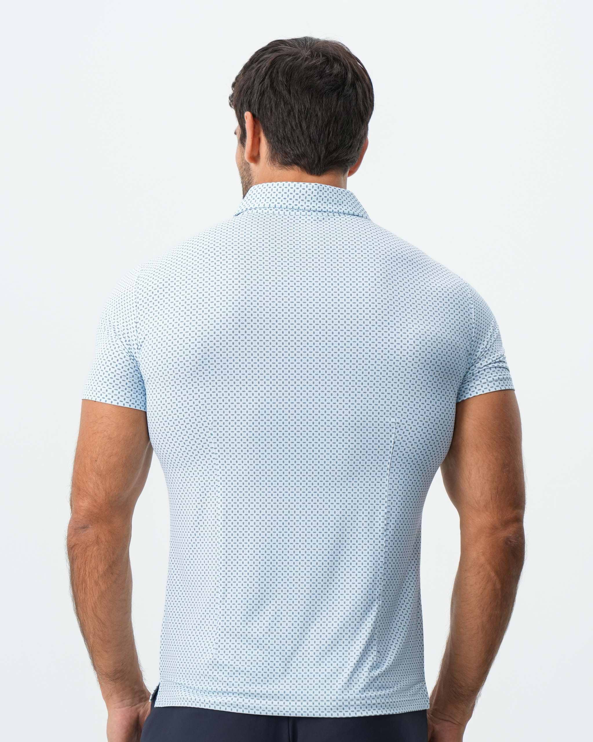 "The Bolt" Light Blue & Navy Cross Diamond