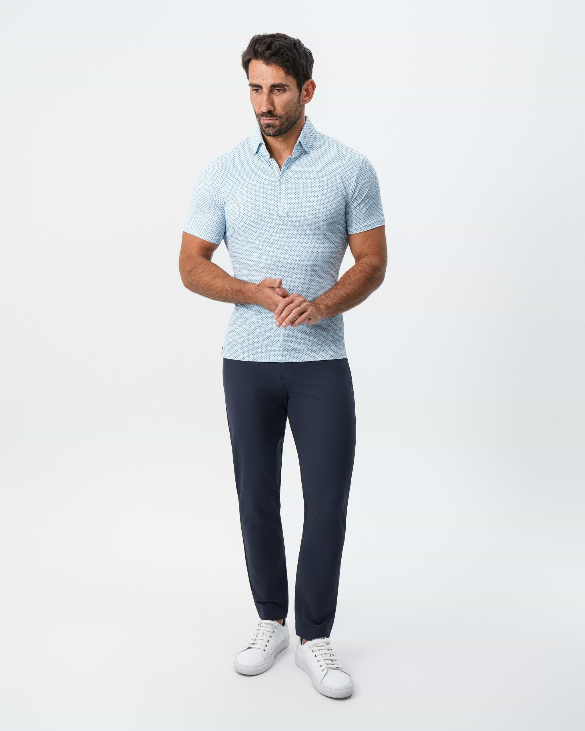 "The Bolt" Light Blue & Navy Cross Diamond