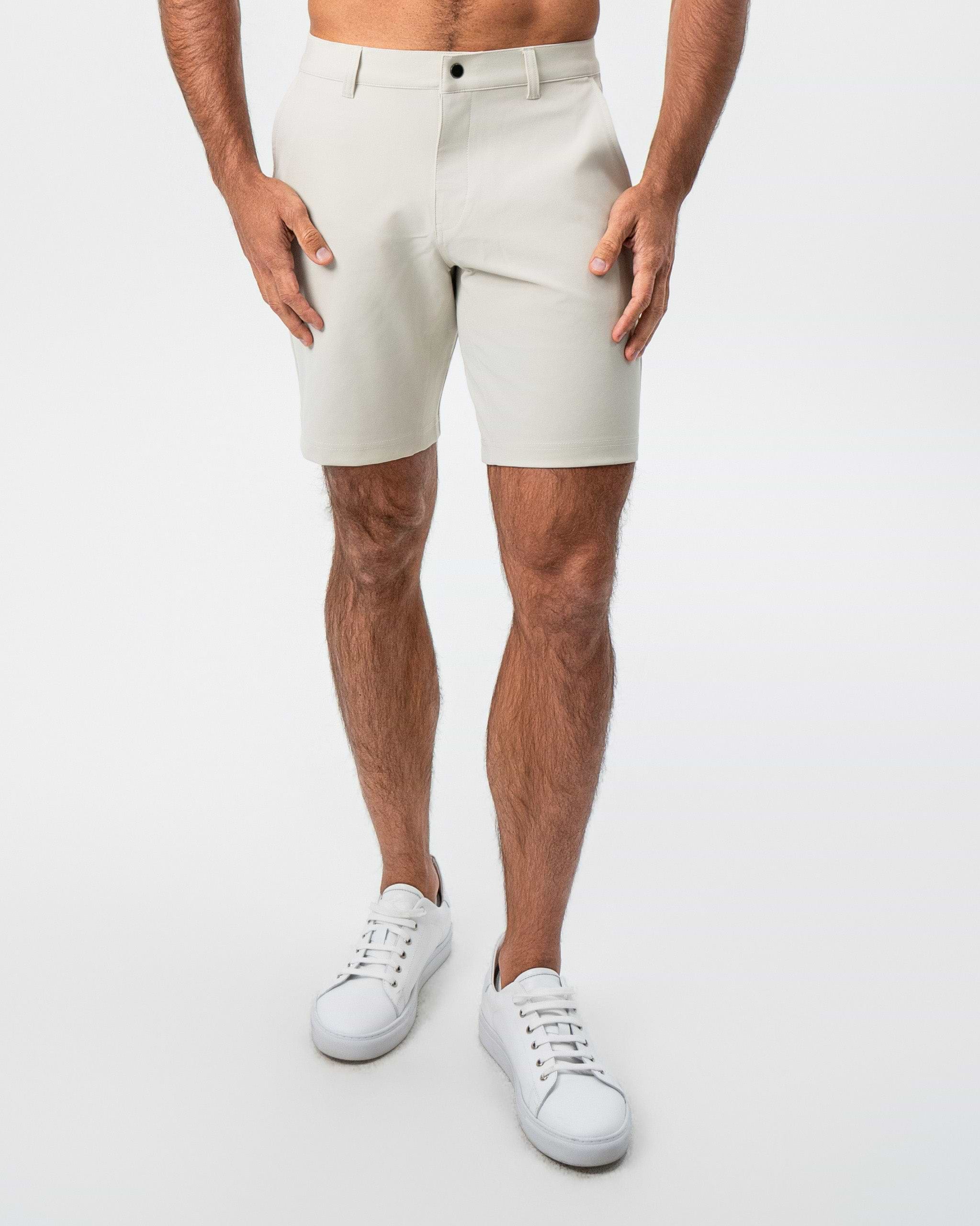 Athletic Fit Shorts - Light Khaki