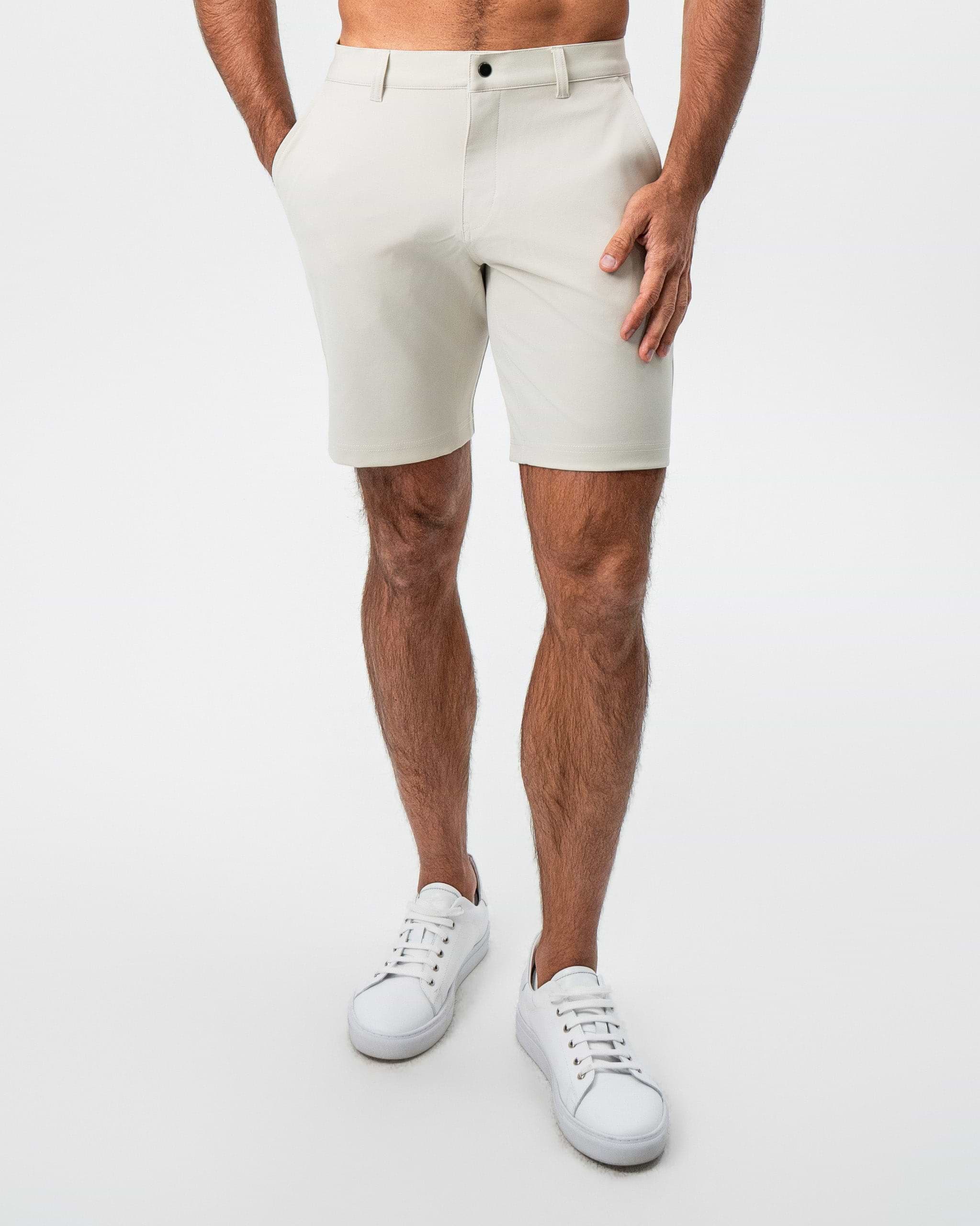 Athletic Fit Shorts - Light Khaki