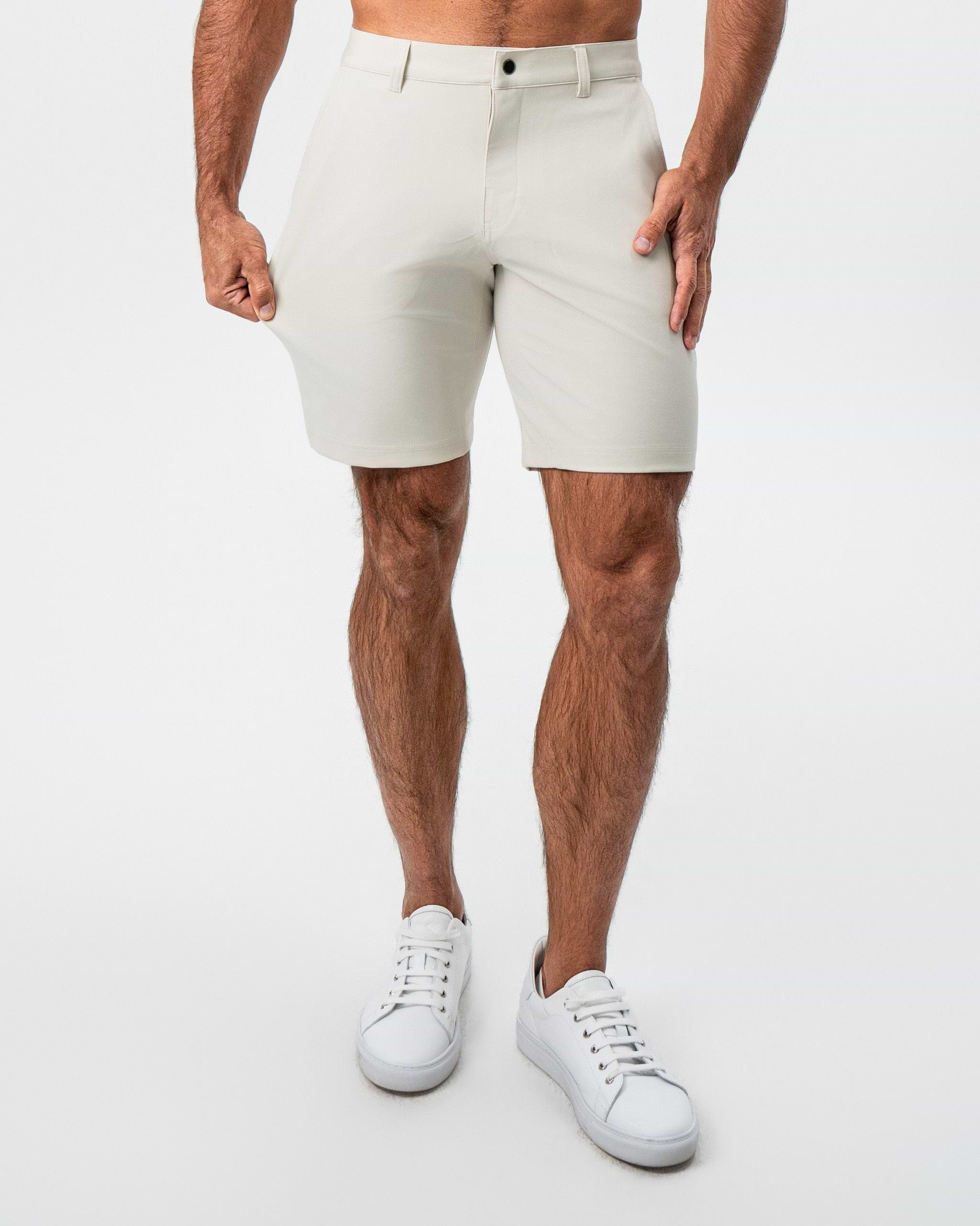Athletic Fit Shorts - Light Khaki