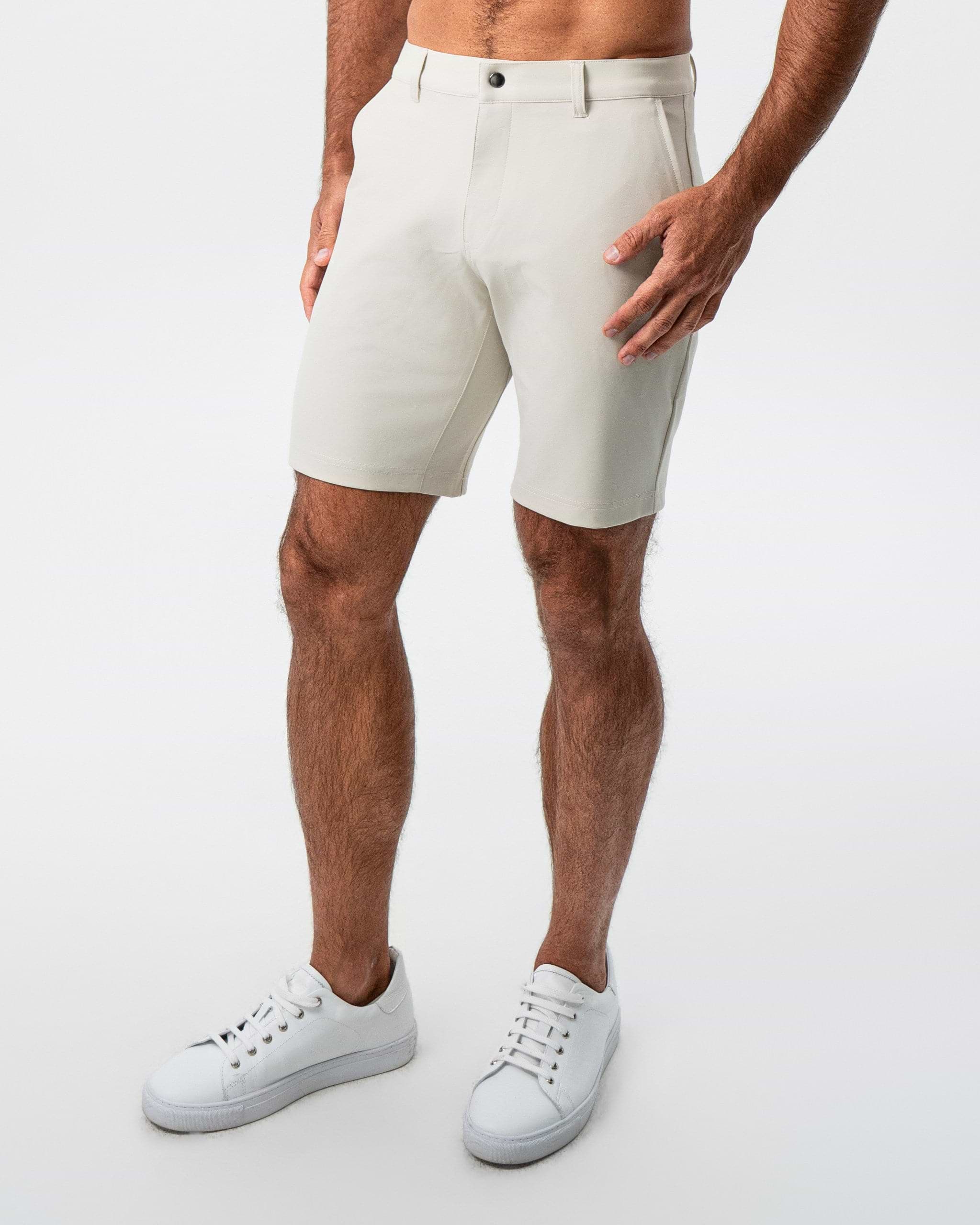 Athletic Fit Shorts - Light Khaki