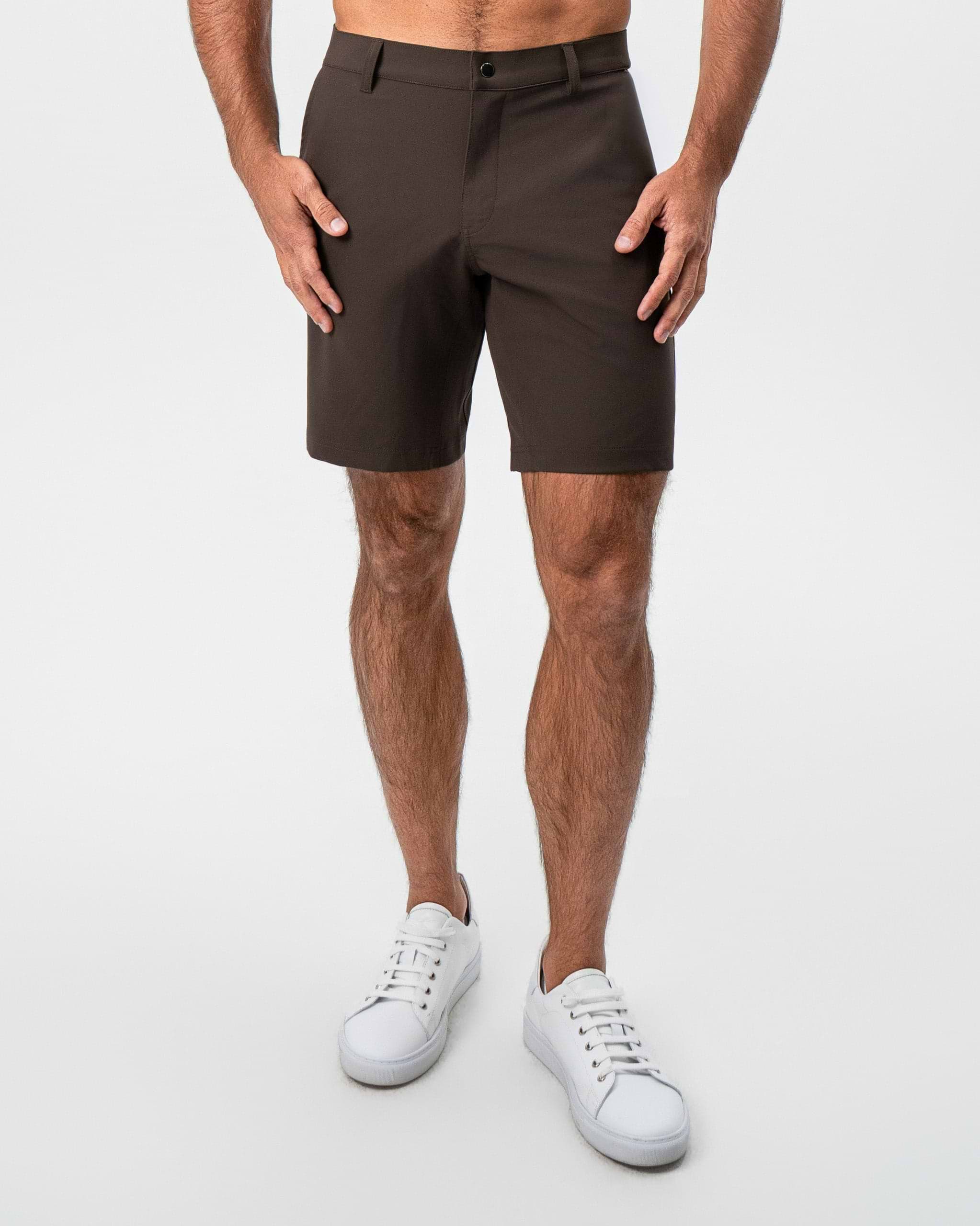 Athletic Fit Shorts - Brown