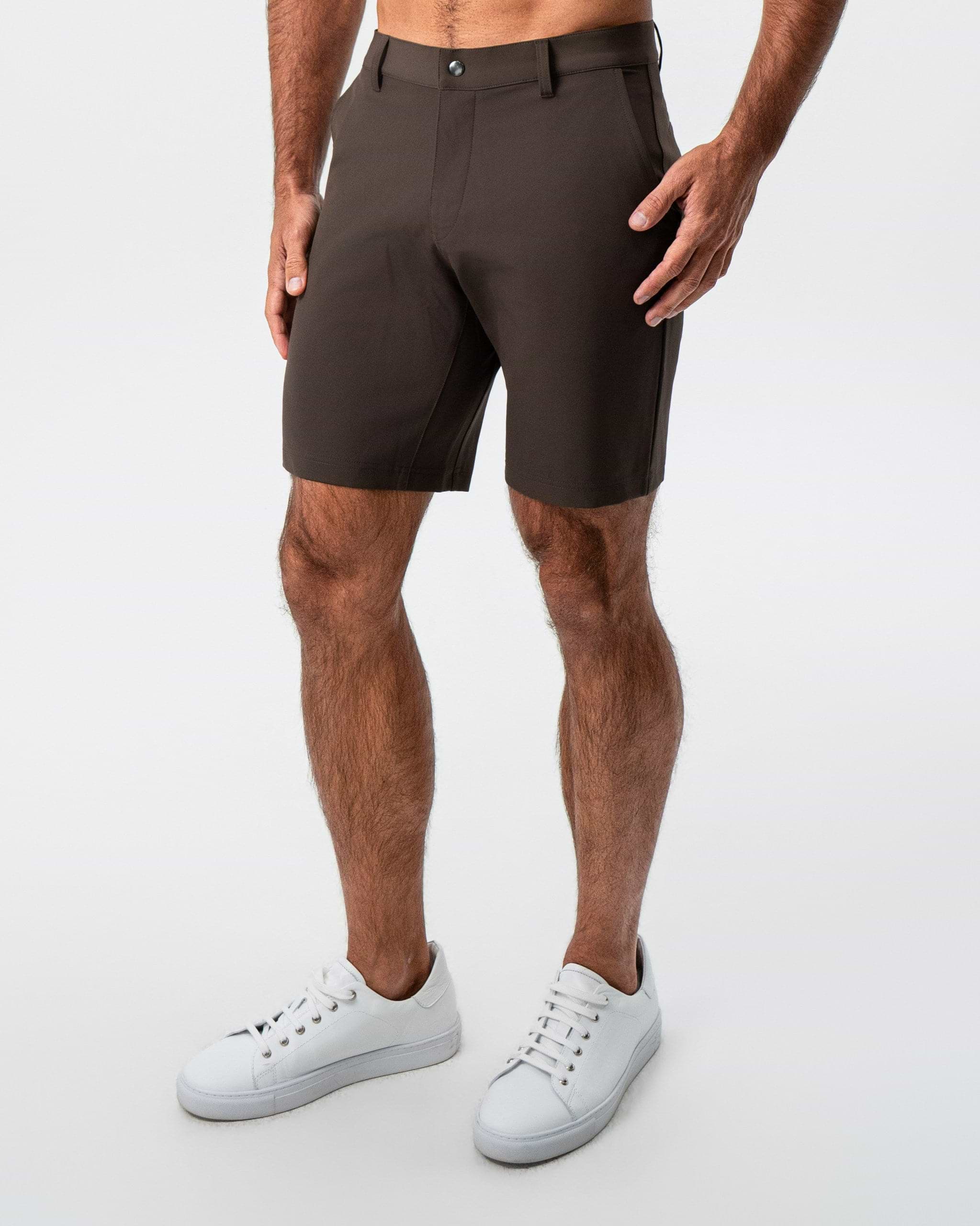 Athletic Fit Shorts - Brown