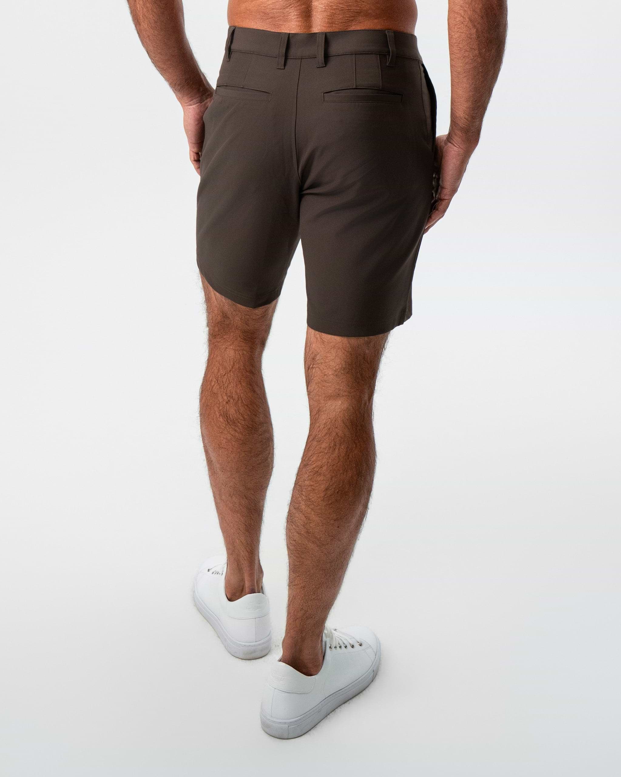 Athletic Fit Shorts - Brown