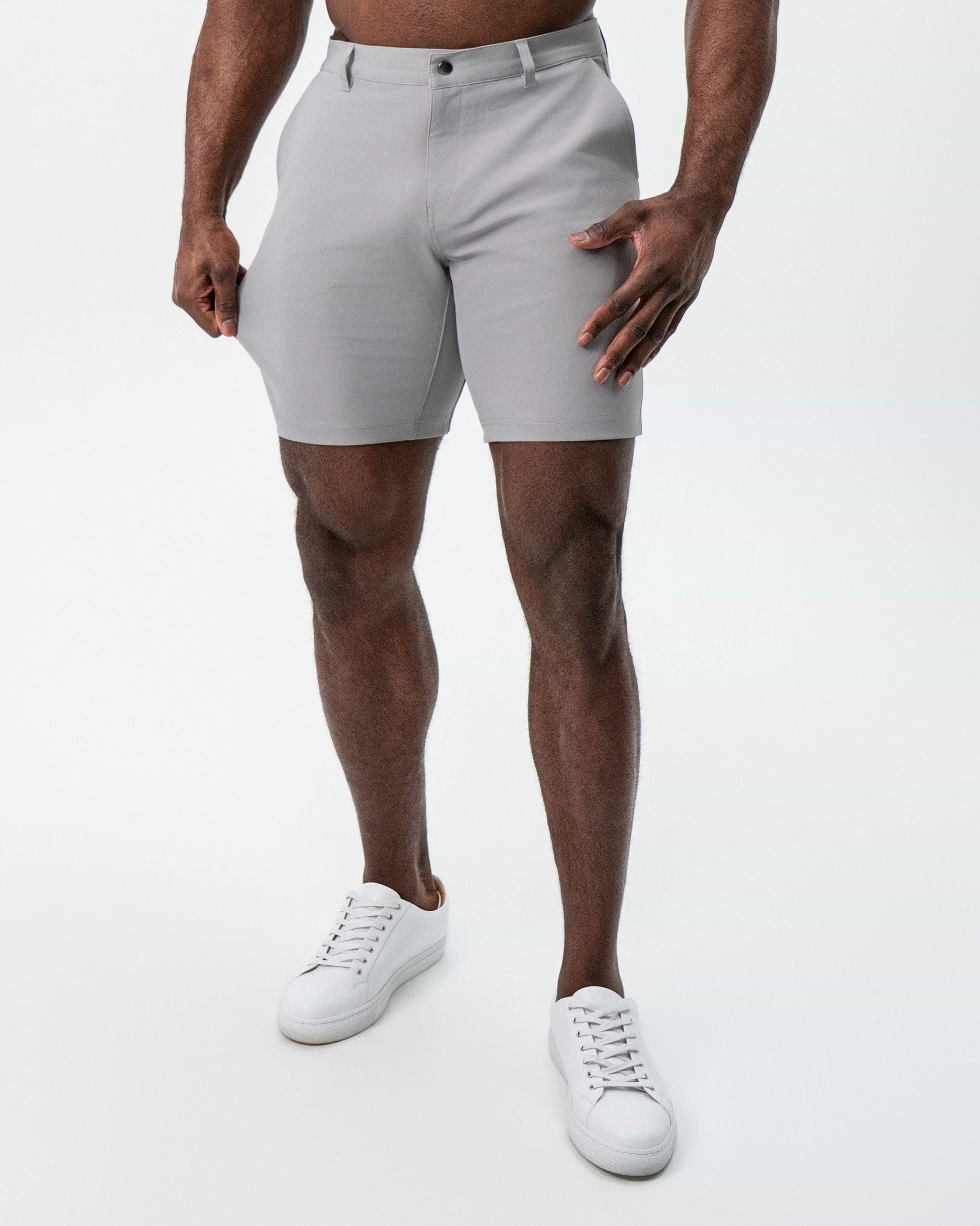 Athletic Fit Shorts - Light Grey