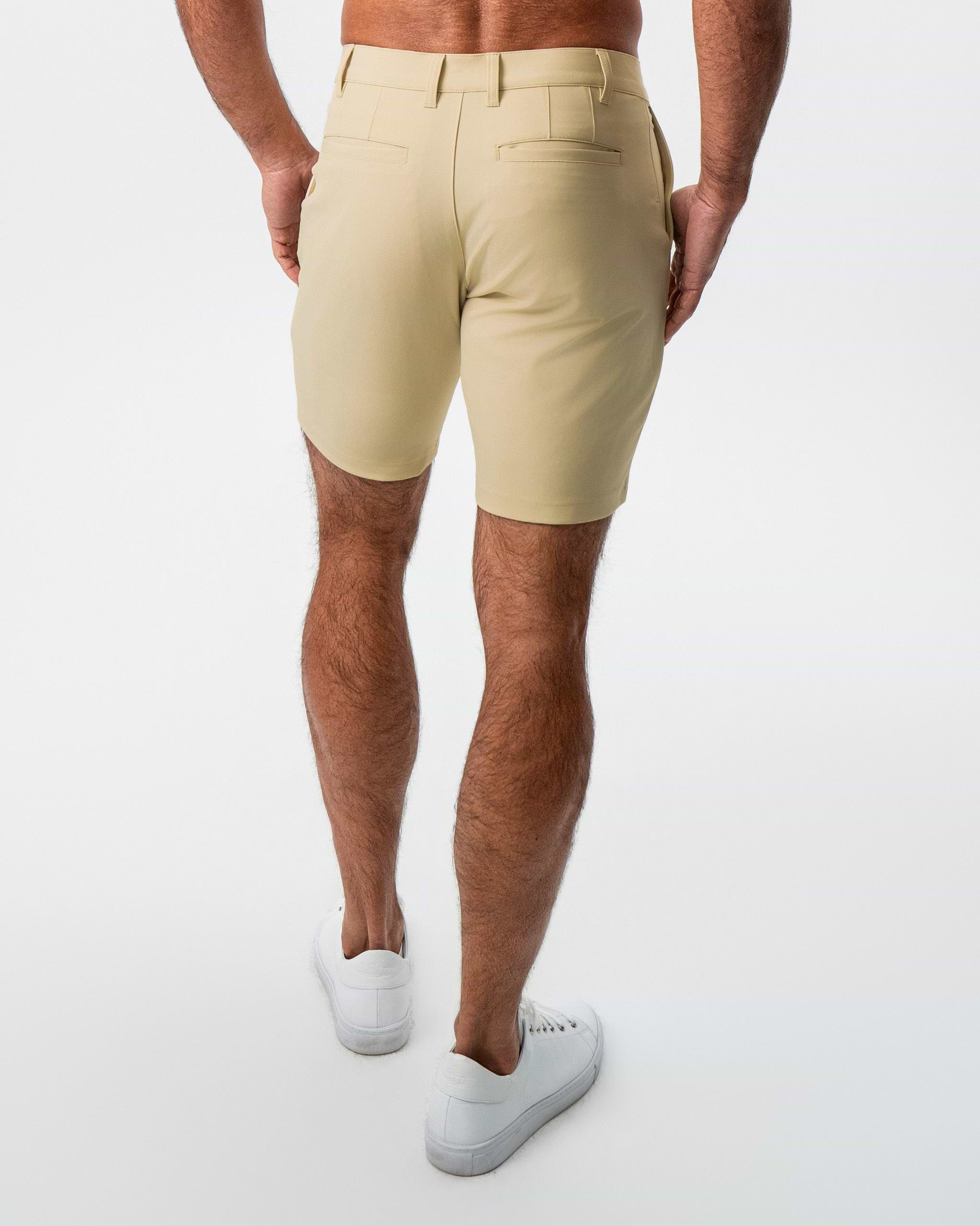 Athletic Fit Shorts - Mid Khaki