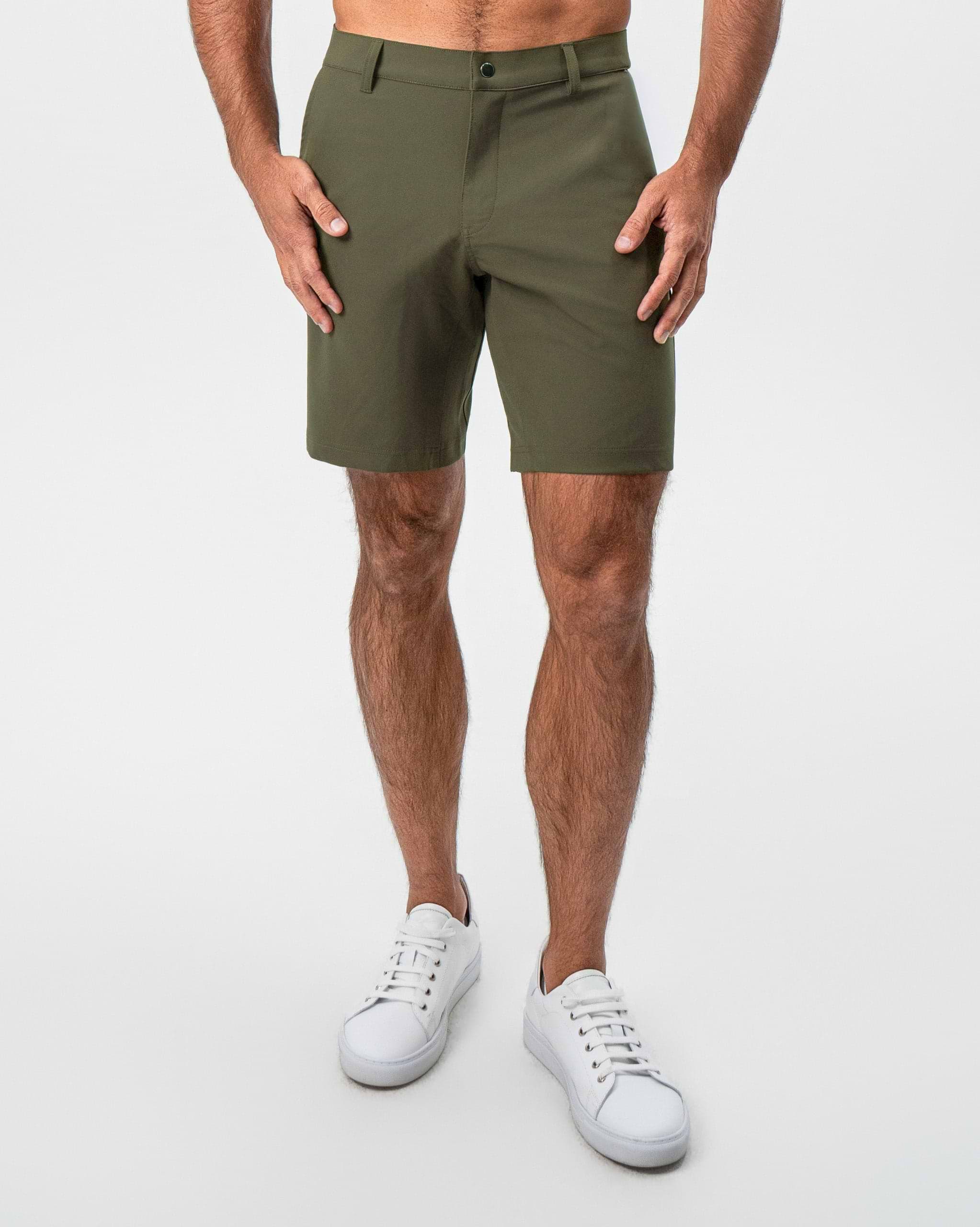 Athletic Fit Shorts - Olive