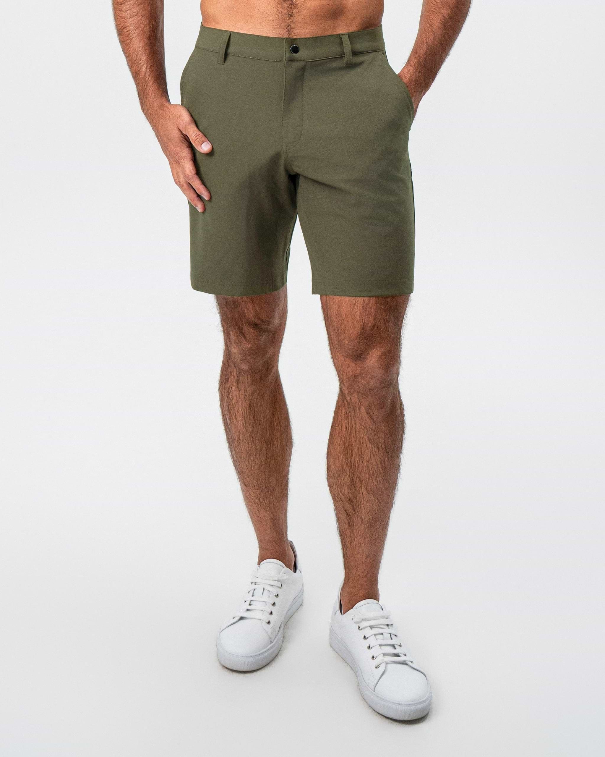 Athletic Fit Shorts - Olive