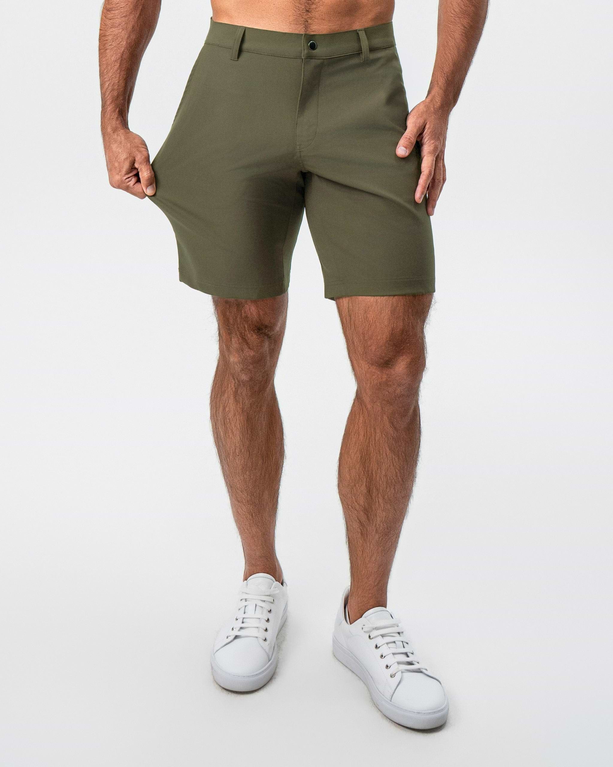 Athletic Fit Shorts - Olive