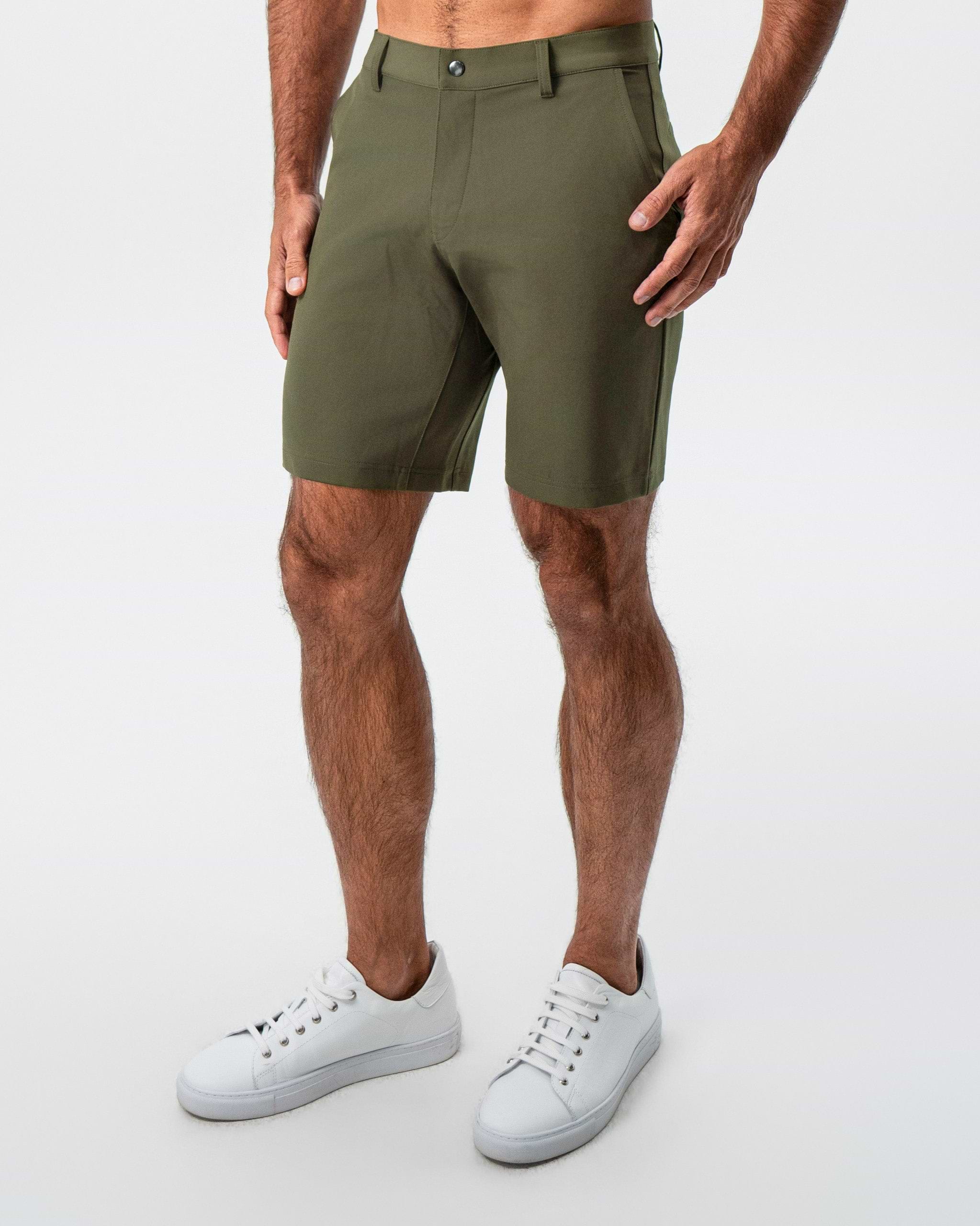Athletic Fit Shorts - Olive