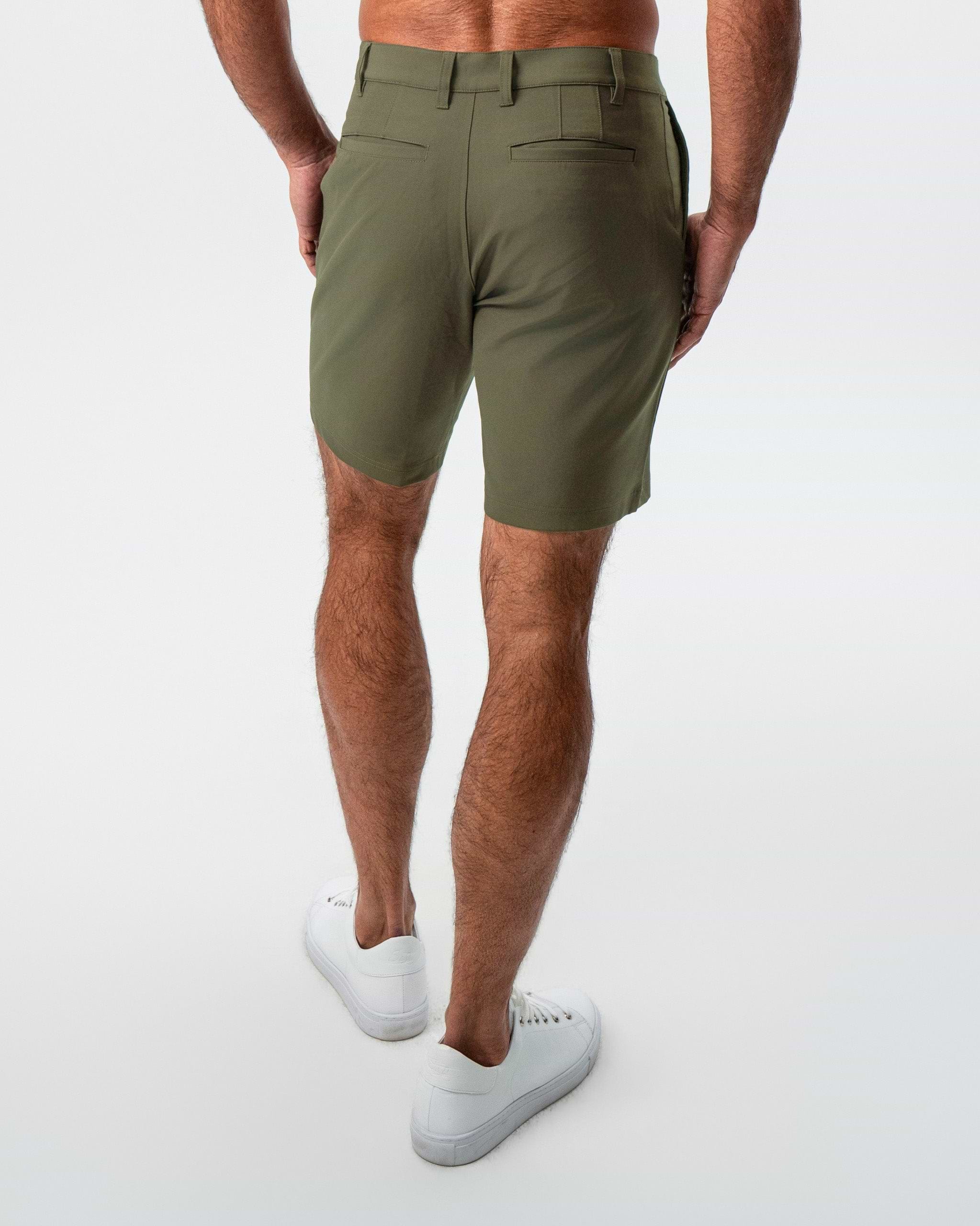 Athletic Fit Shorts - Olive