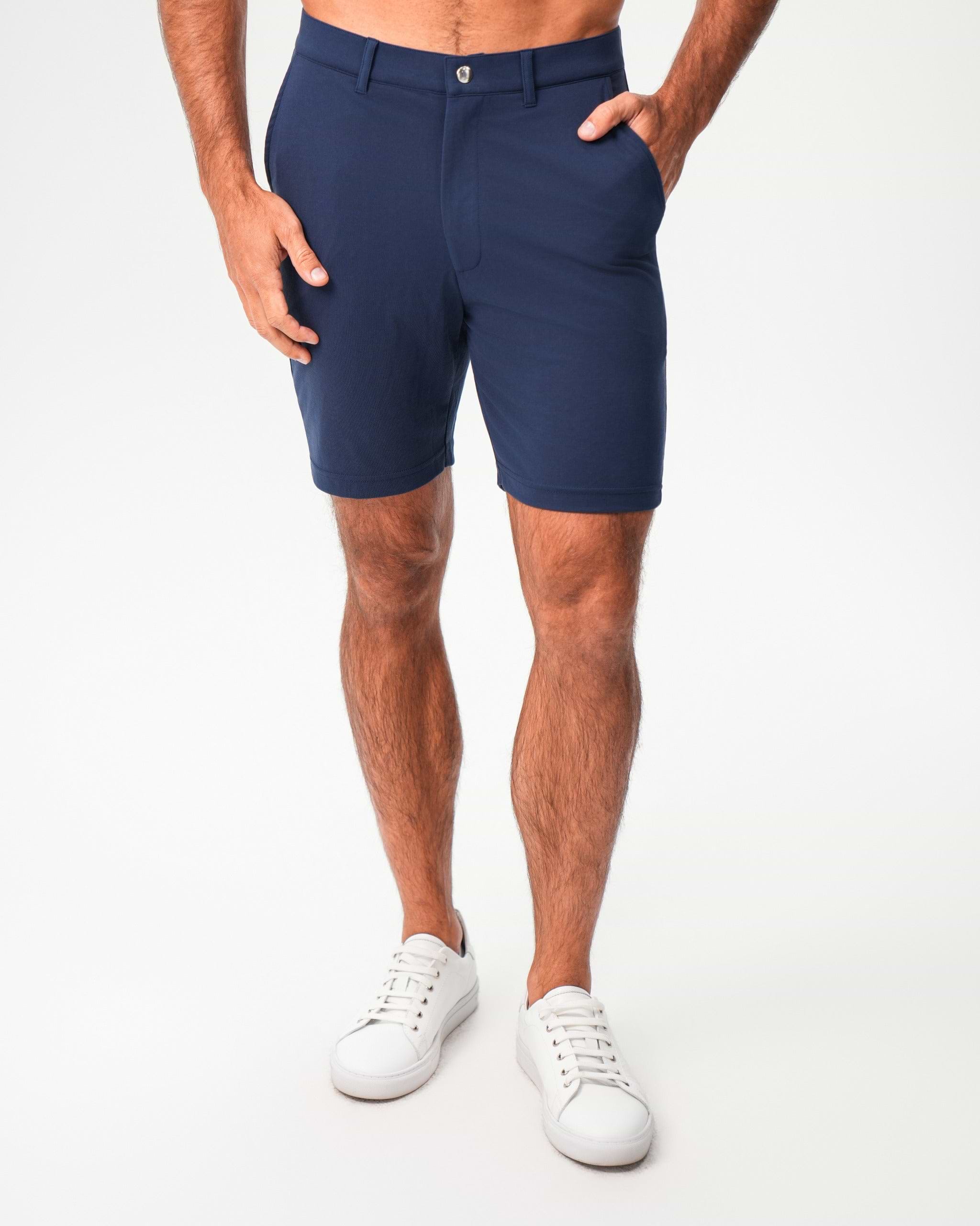 Athletic Fit Pique Shorts - Navy