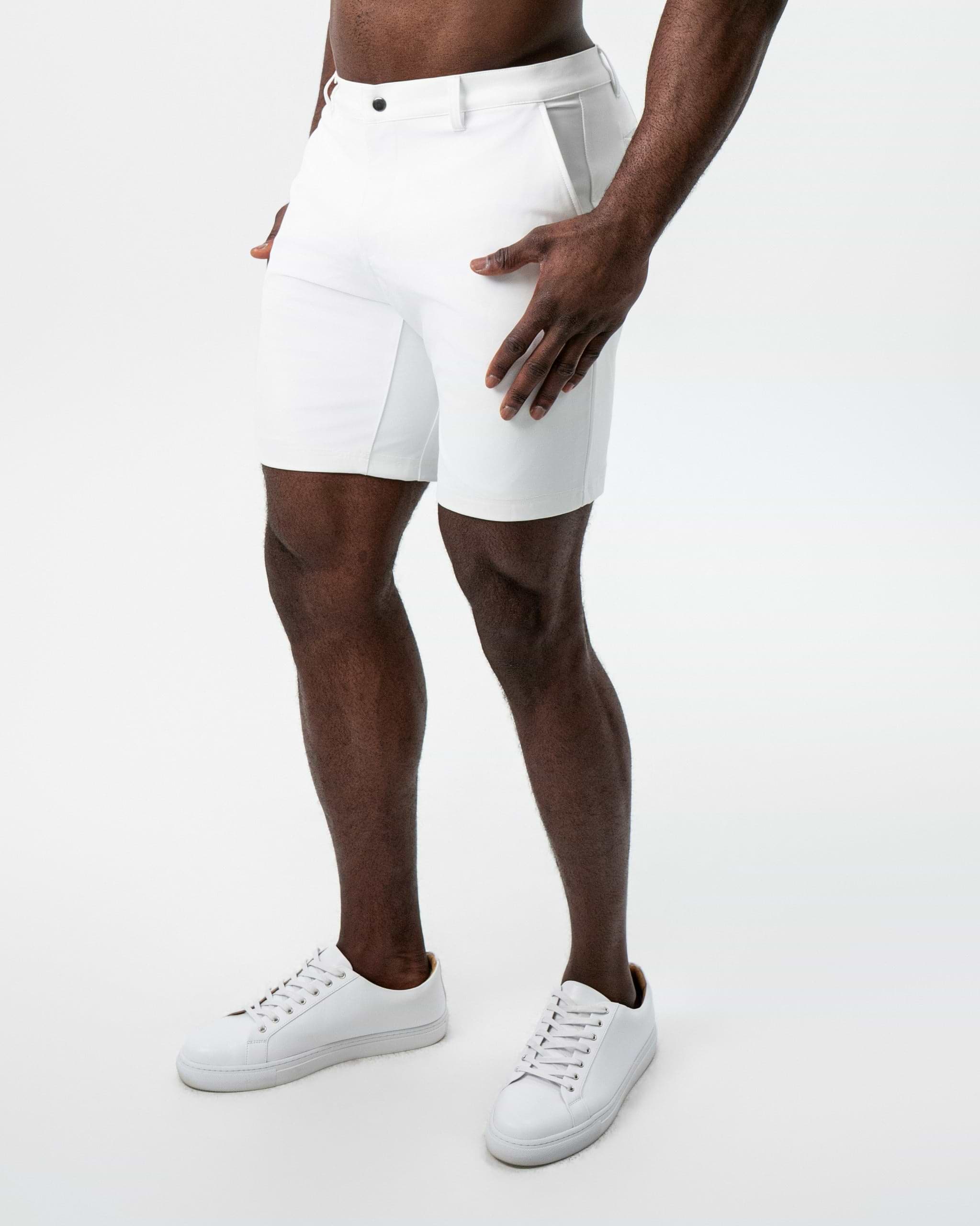 Athletic Fit Shorts - White