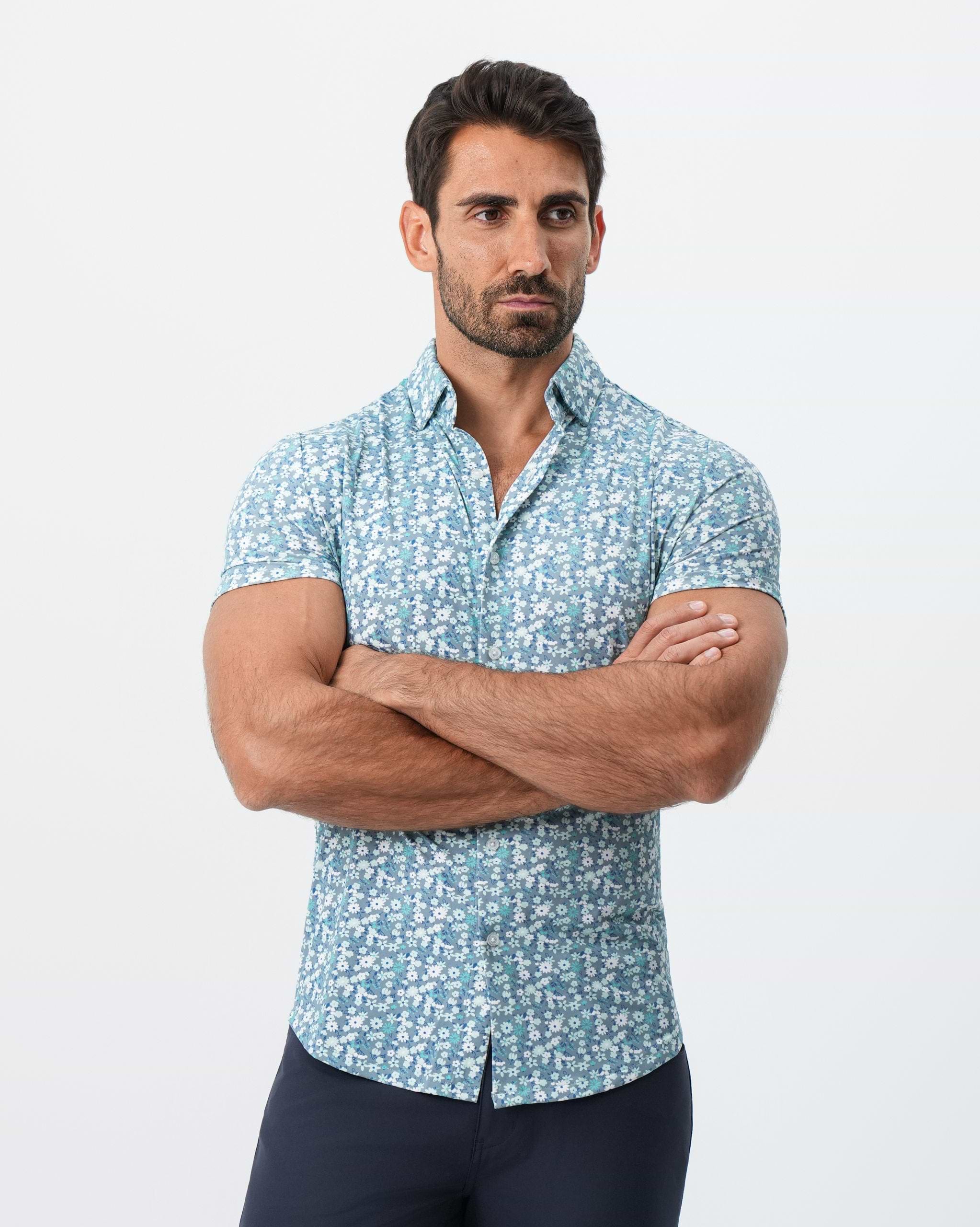 "The Bloom" Grey with Floral Print