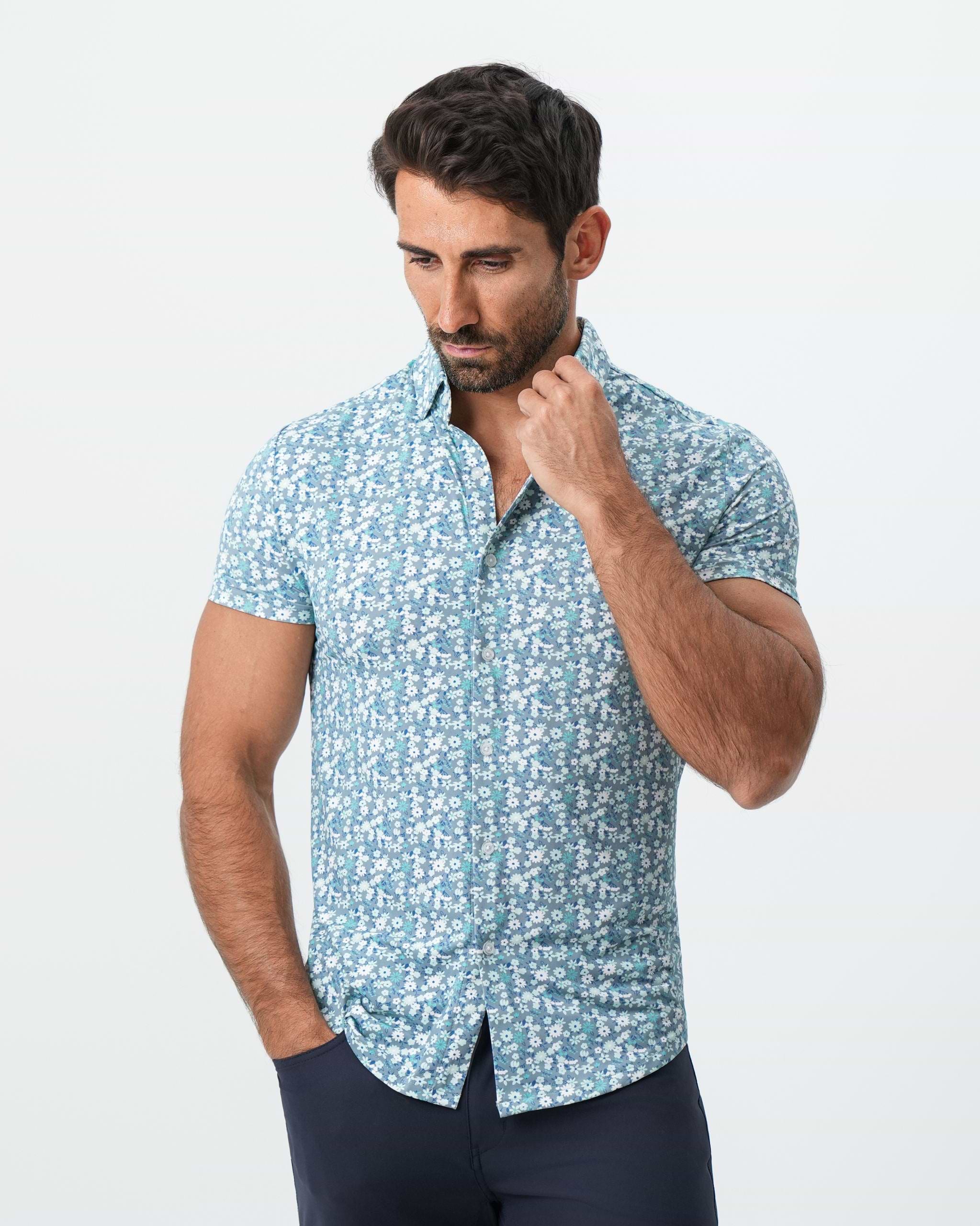 "The Bloom" Grey with Floral Print