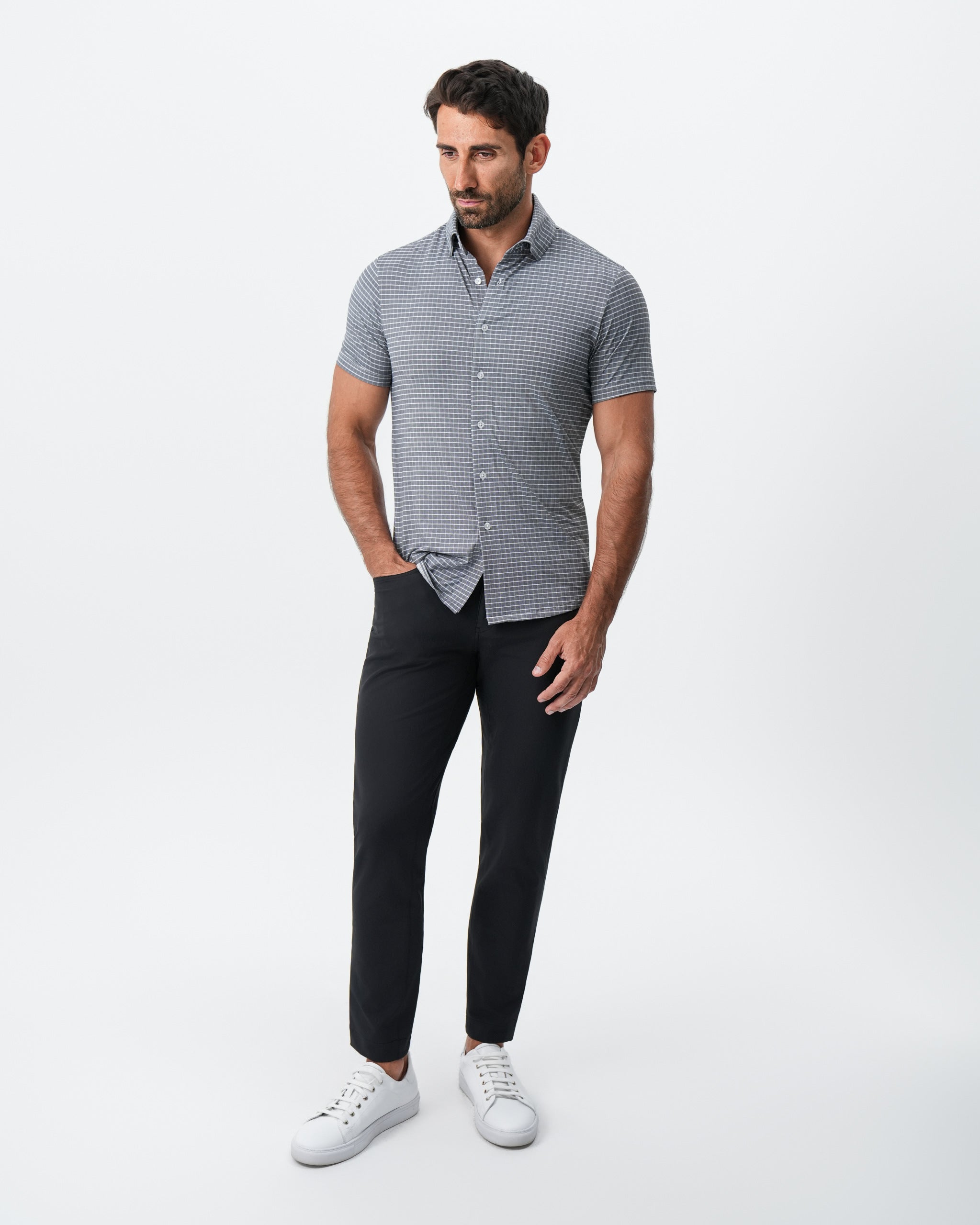 "The Bridgestone" Big Check Grey
