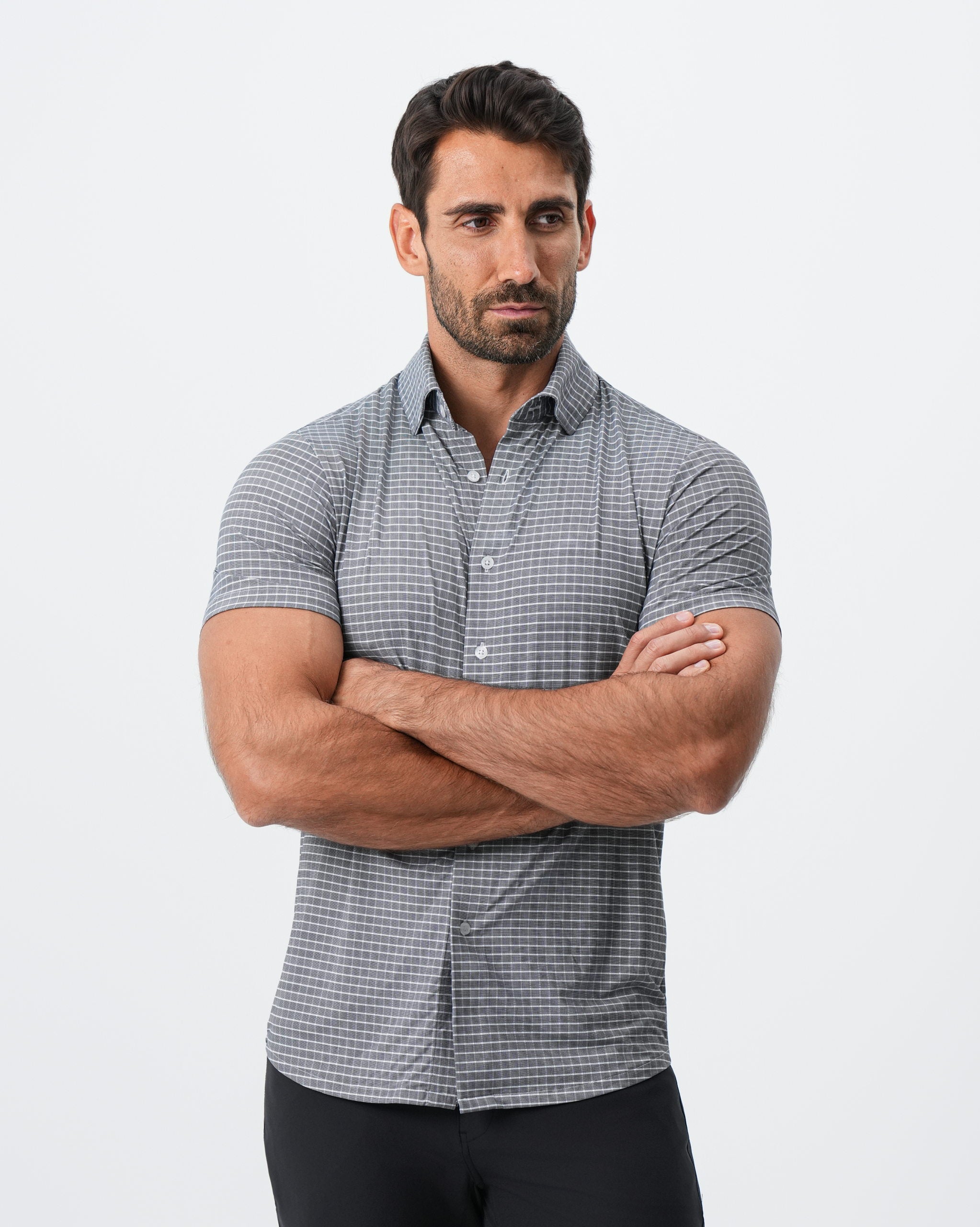 "The Bridgestone" Big Check Grey