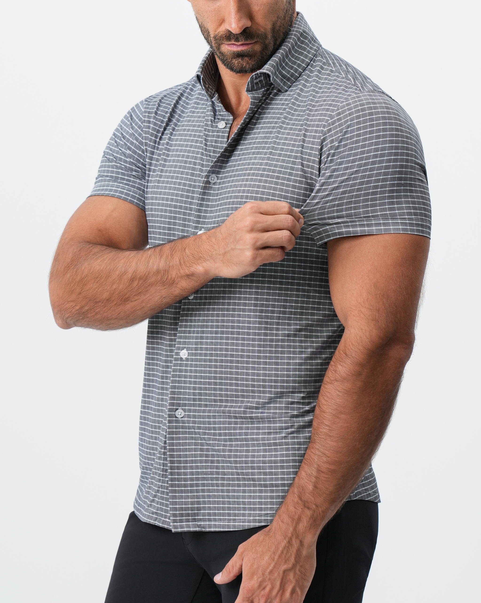 "The Bridgestone" Big Check Grey