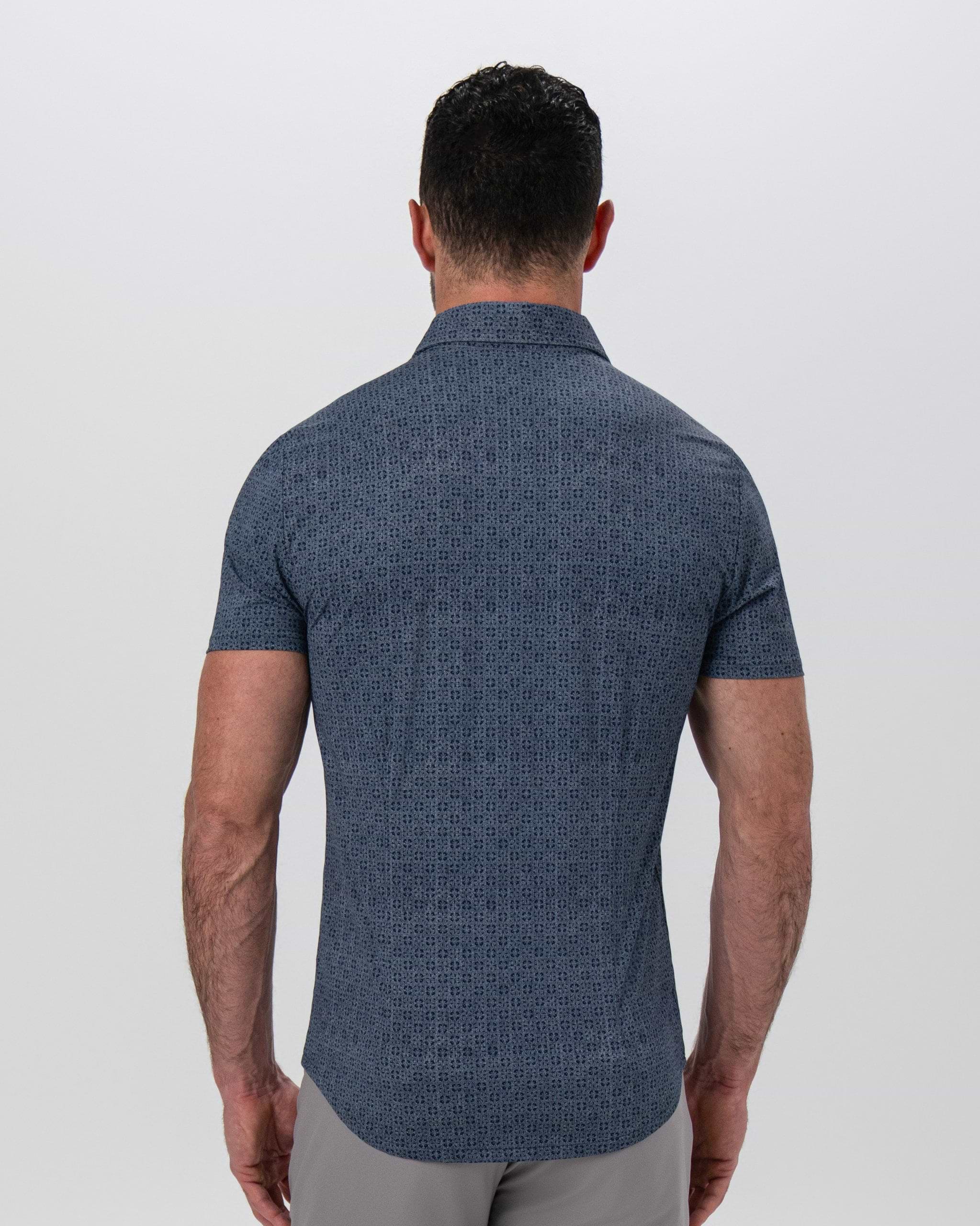 "The Misty" Slate and Navy Mosaic