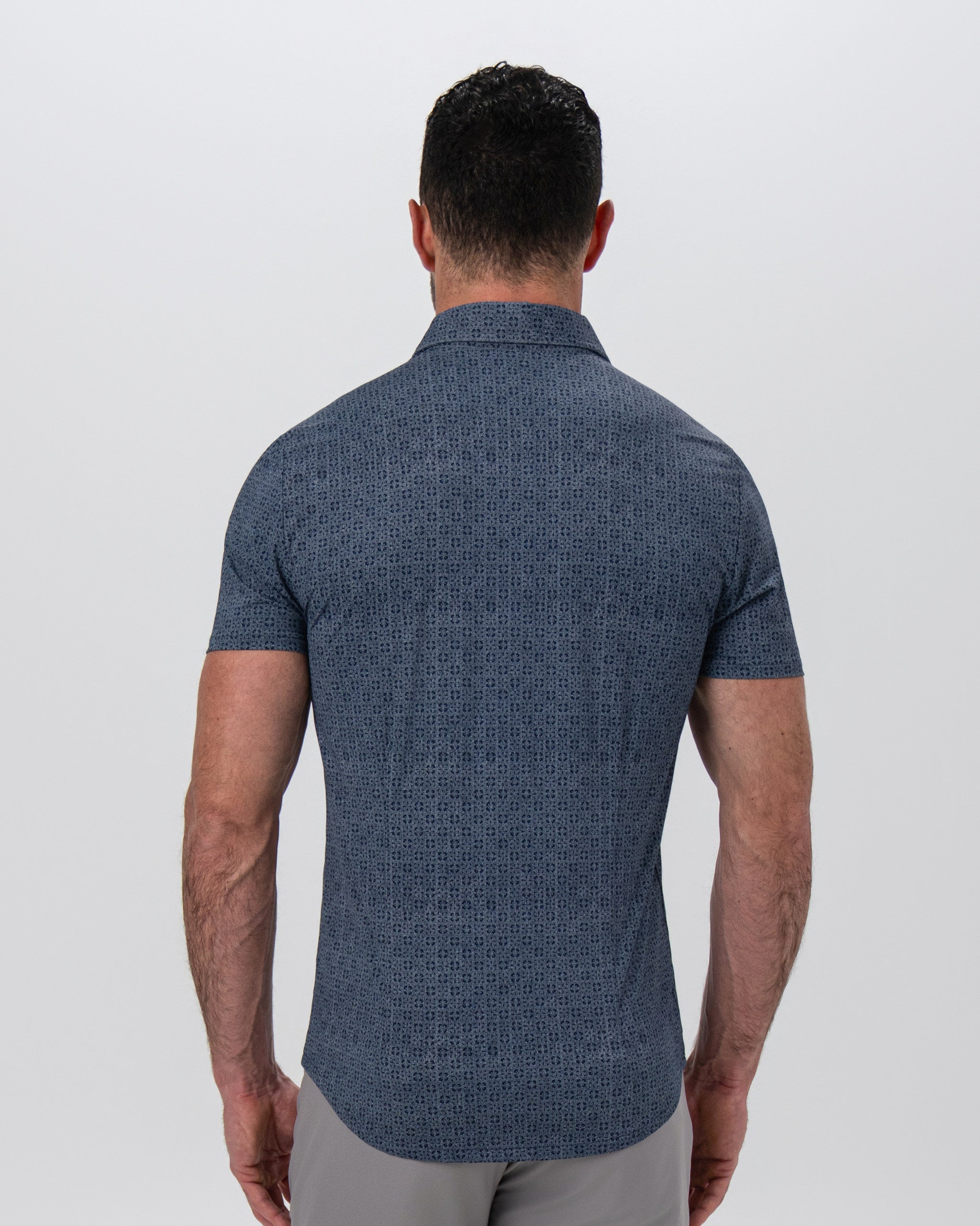 "The Misty" Slate and Navy Mosaic