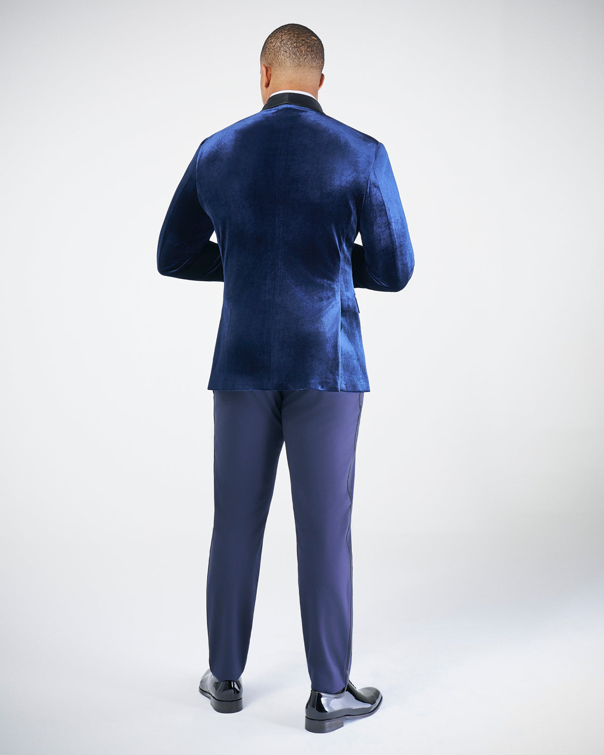 Athletic Fit Stretch Tuxedo Jacket - Blue Velvet