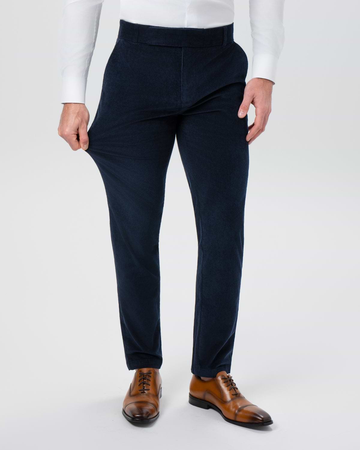 Unstructured Corduroy Suit - Dark Navy