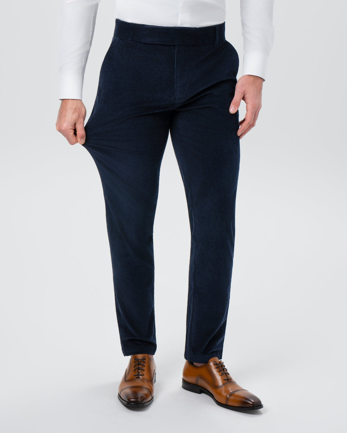 Unstructured Corduroy Suit - Dark Navy