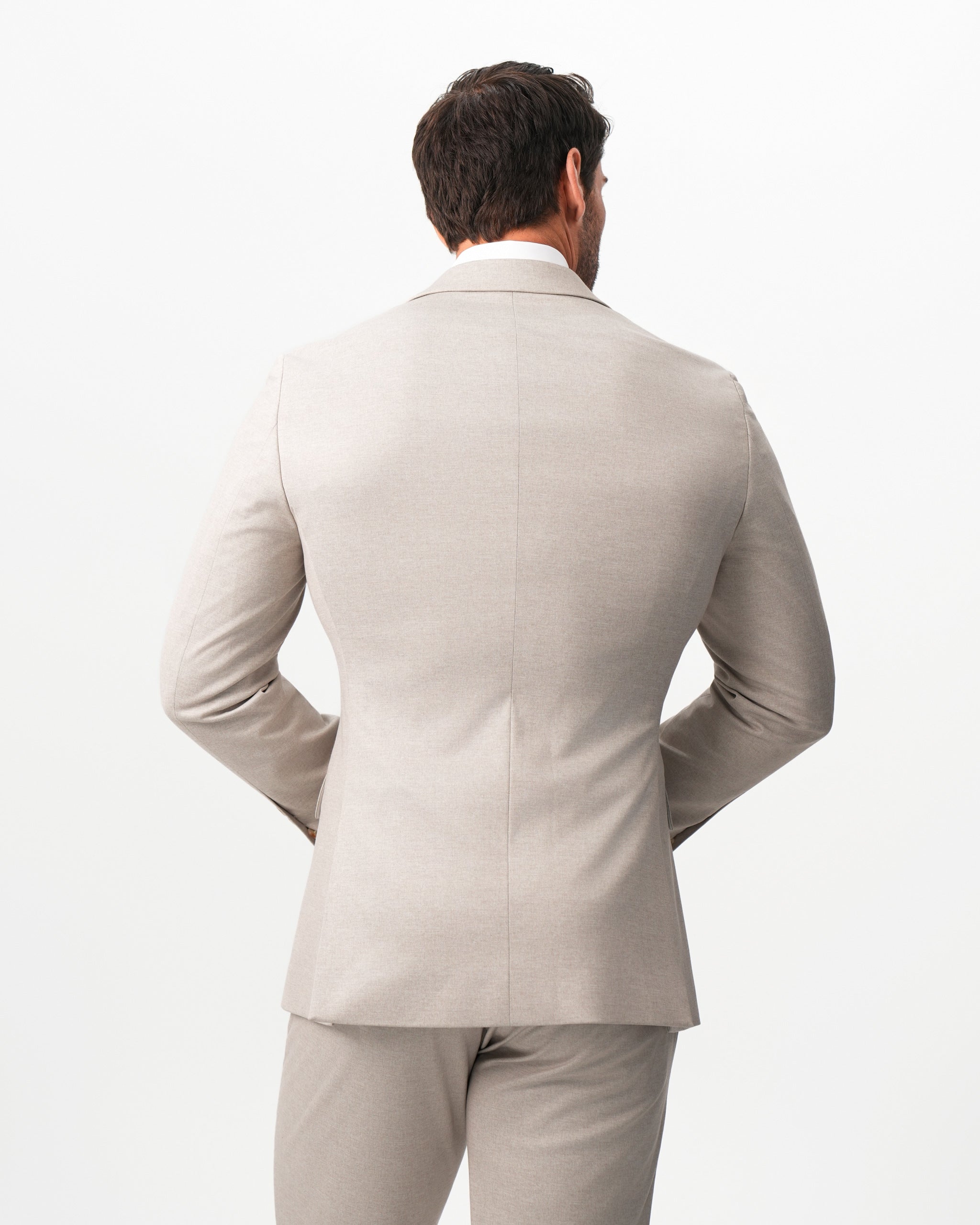 Athletic Fit Stretch Blazer - Solid Tan