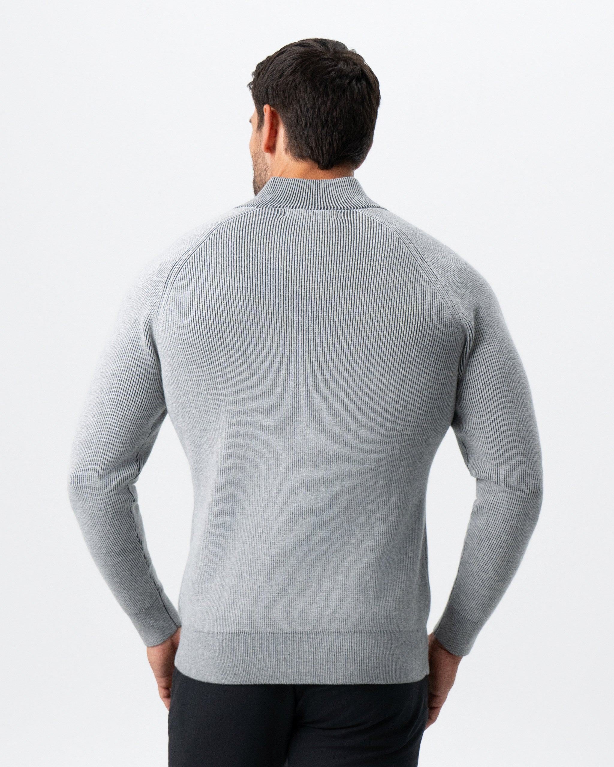 Mid-Weight Sweater Bomber - Grey