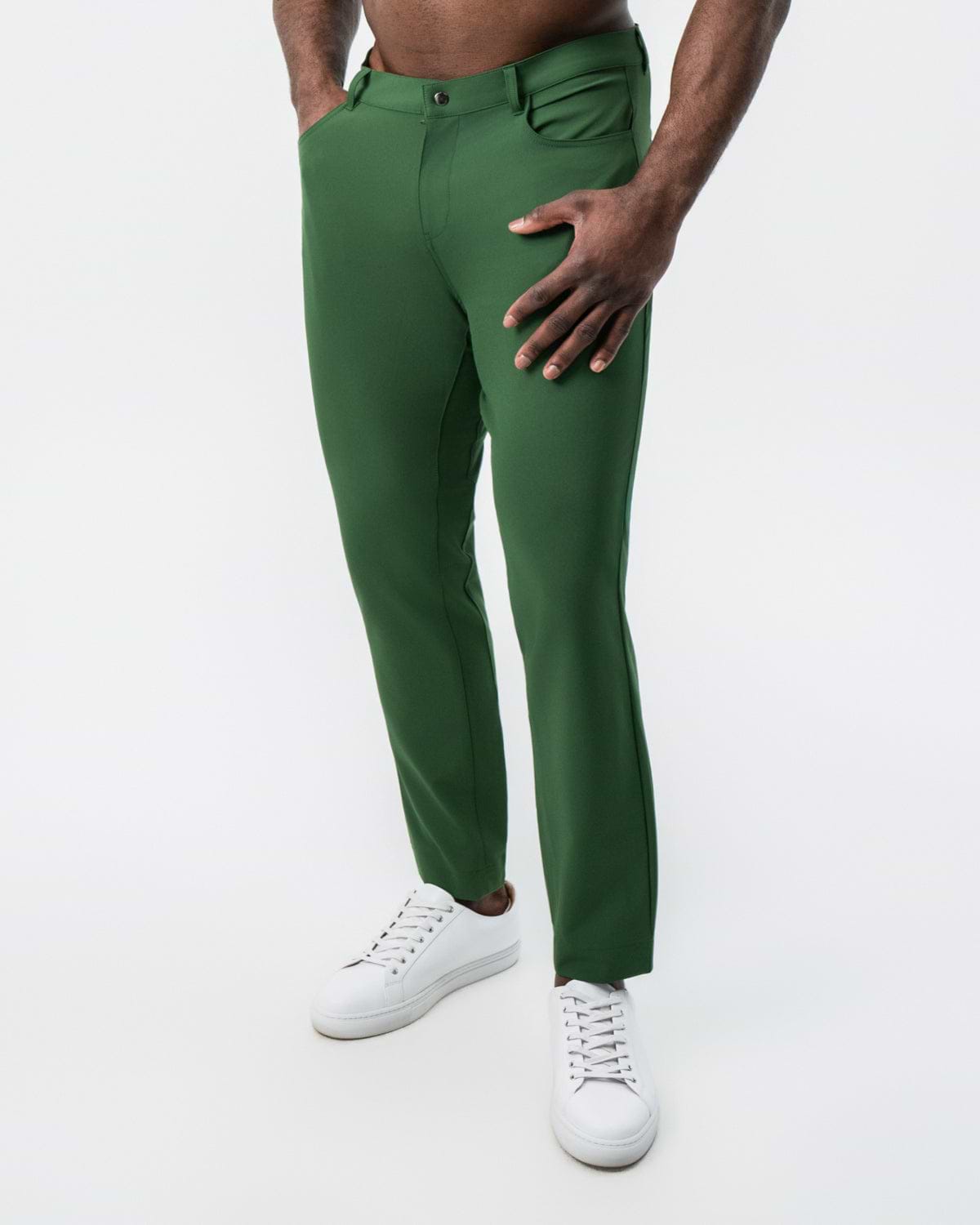 Athletic Fit Stretch Tech Chino - Hunter Green