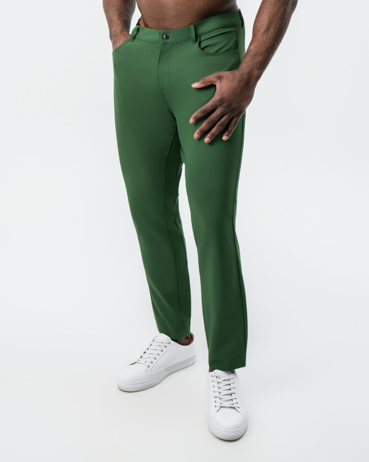 Athletic Fit Stretch Tech Chino - Hunter Green