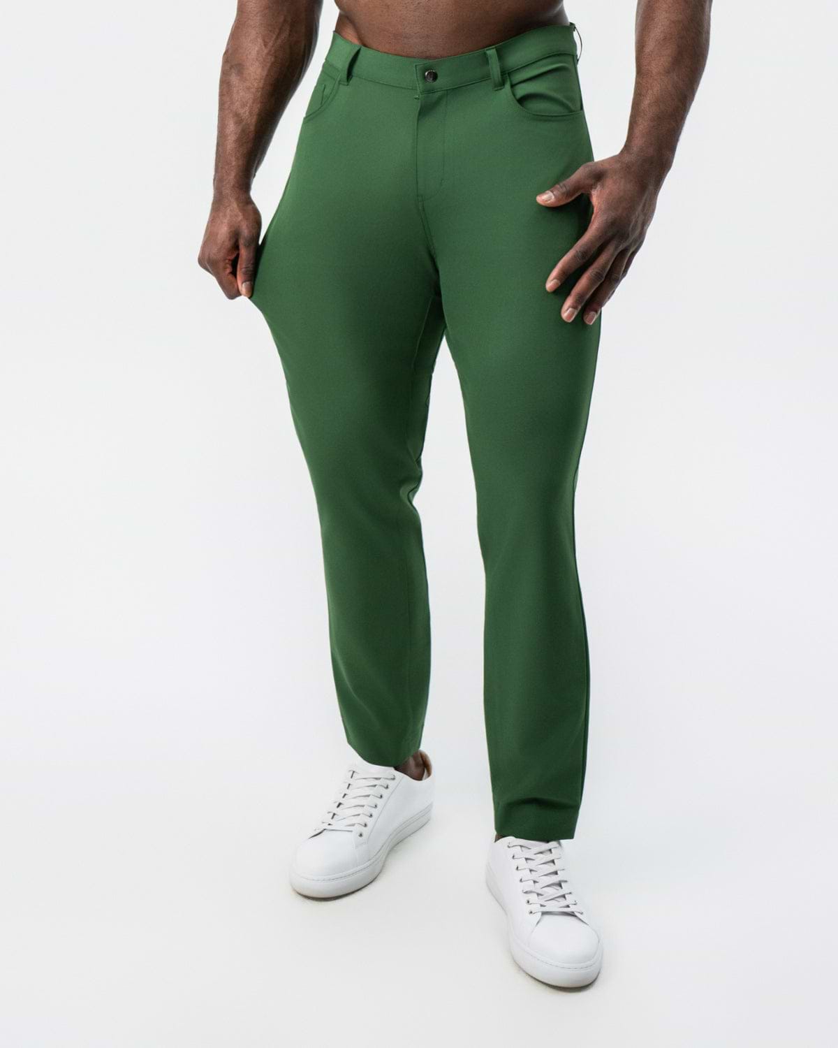 Athletic Fit Stretch Tech Chino - Hunter Green
