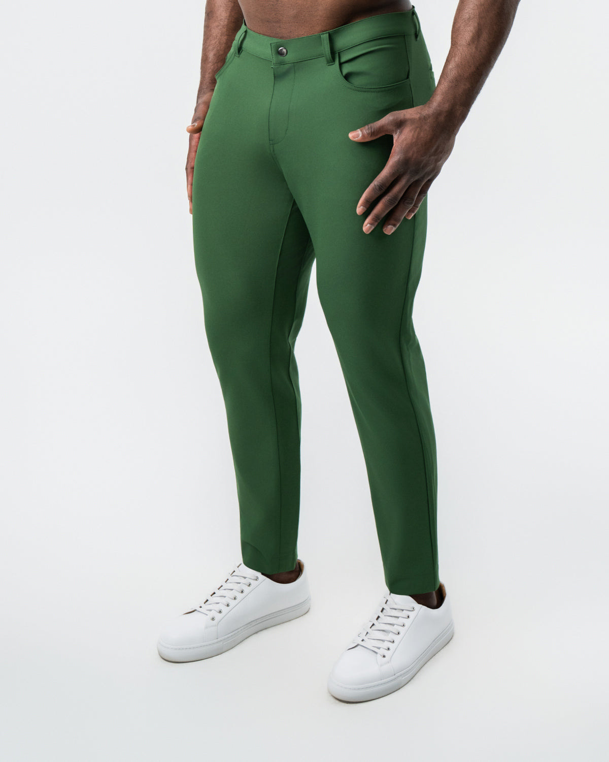 Athletic Fit Stretch Tech Chino - Hunter Green